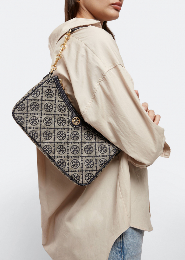 Tory Burch T Monogram jacquard studio bag for Women - Blue in KSA | Level  Shoes