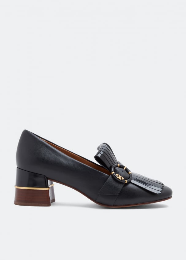 Tory Burch Multi-Logo Kiltie heeled loafers for Women - Black in KSA |  Level Shoes