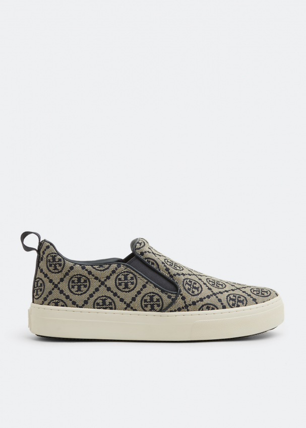 Tory Burch T Monogram slip-on sneakers for Women - Blue in KSA | Level Shoes