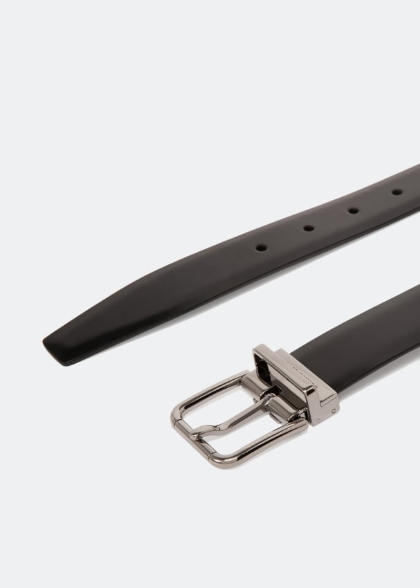 Dolce&Gabbana Brushed calfskin belt for Men - Black in KSA | Level Shoes