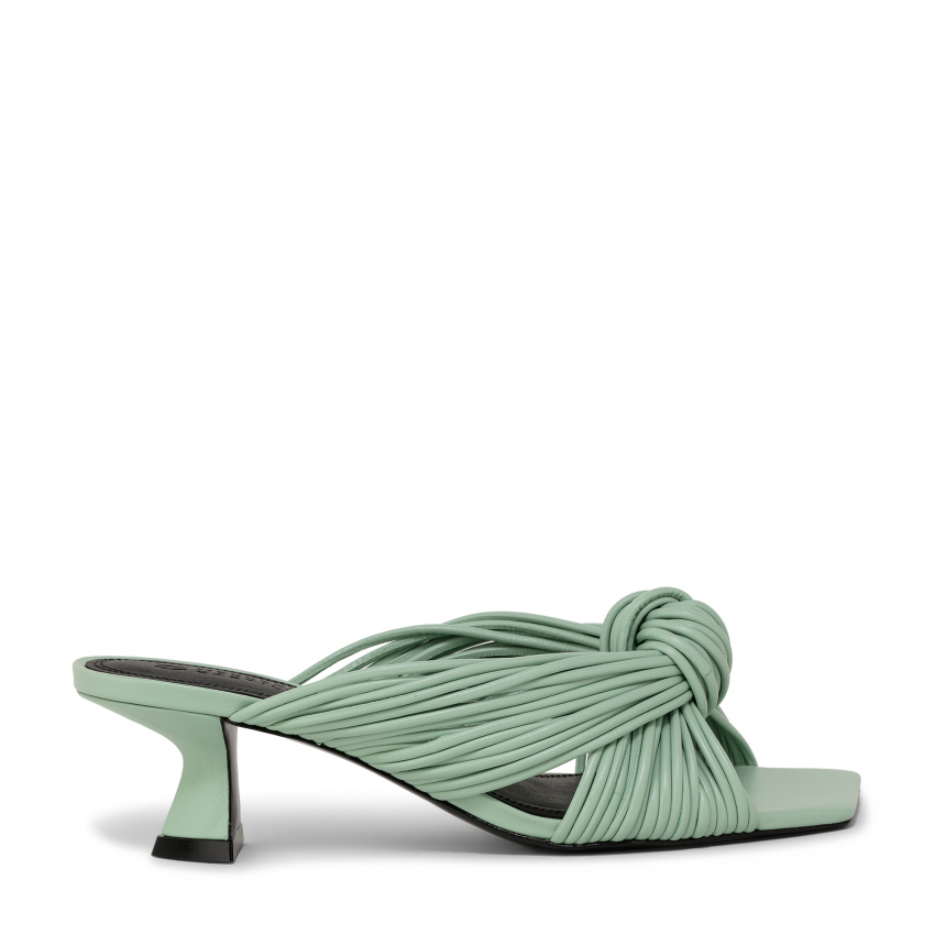 Mercedes Castillo Bianca knotted mules for Women - Green in KSA | Level  Shoes