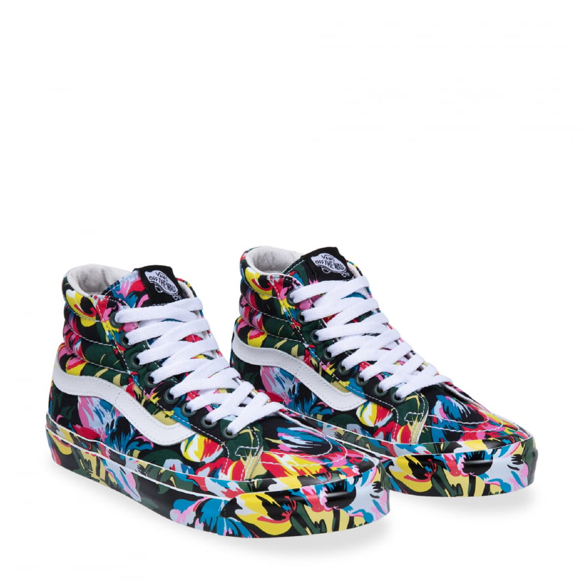 colourful high top vans