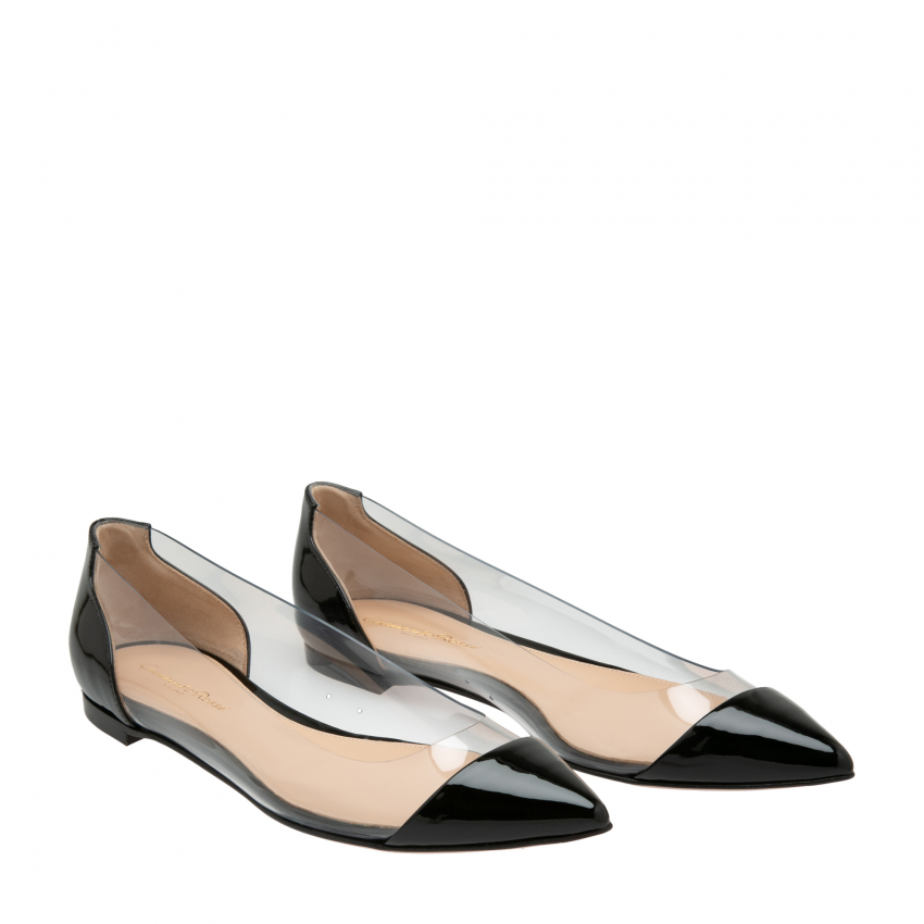 gianvito rossi plexi flat