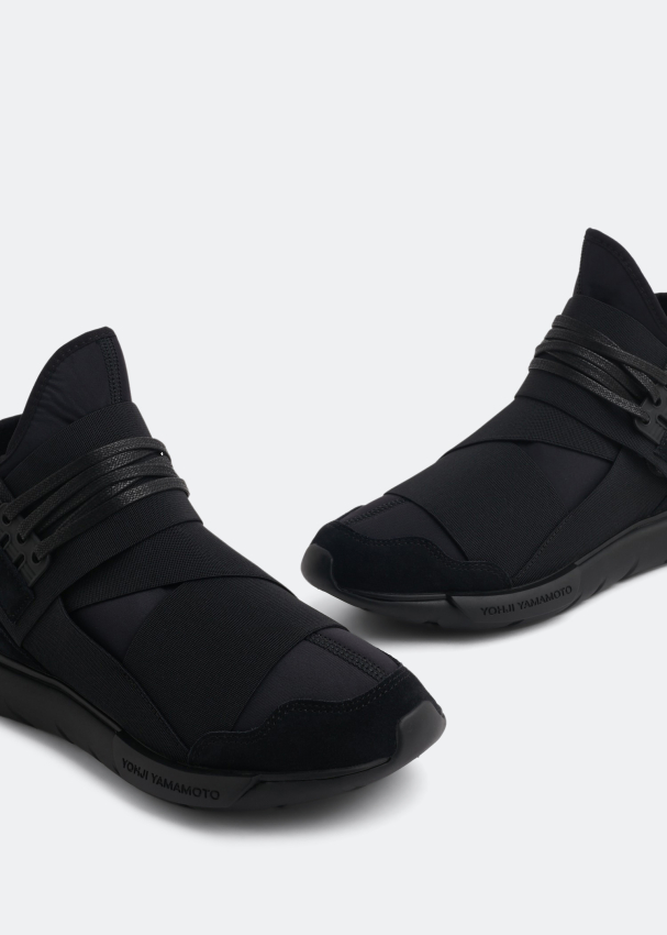 Permeabilidad fotografía alojamiento Adidas Y-3 Qasa high sneakers for Men - Black in KSA | Level Shoes