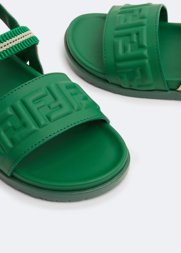 fendi green sandals