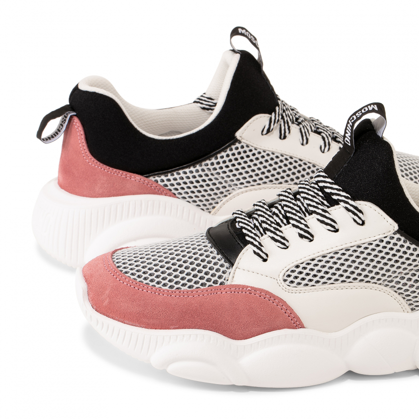 teddy run sneakers with logo