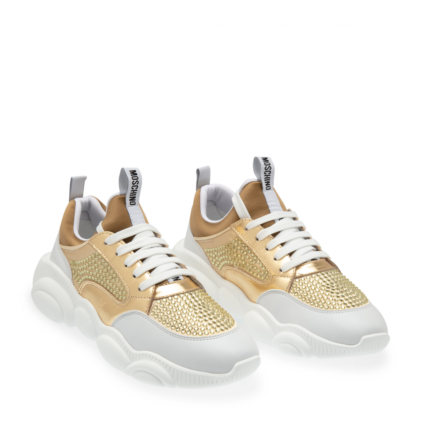 teddy run sneakers with logo