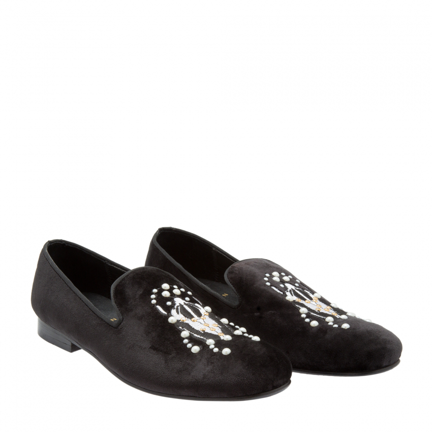 Mohcyn Pearl Scarab Beetle loafers for Men - Black in KSA | Level Shoes