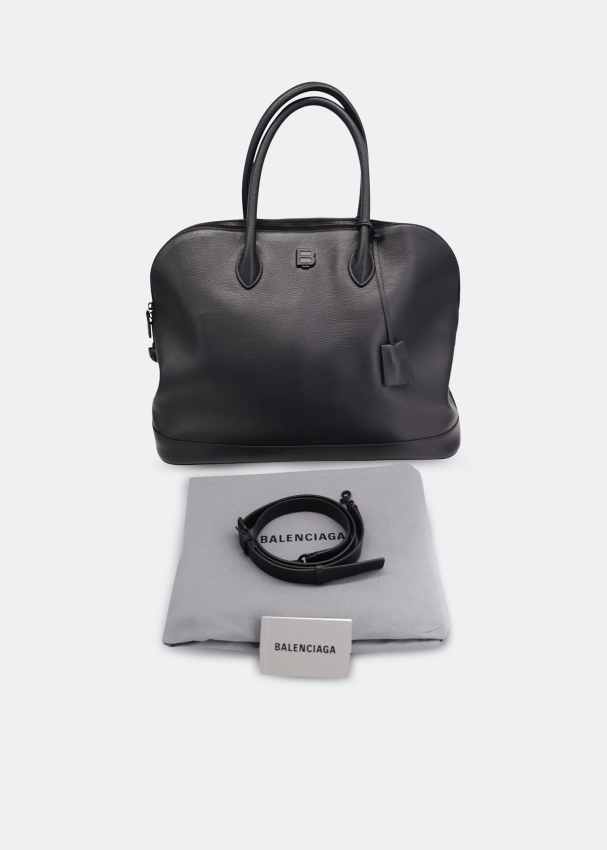 Balenciaga PreLoved Logo Projector large tote bag for Women Black in