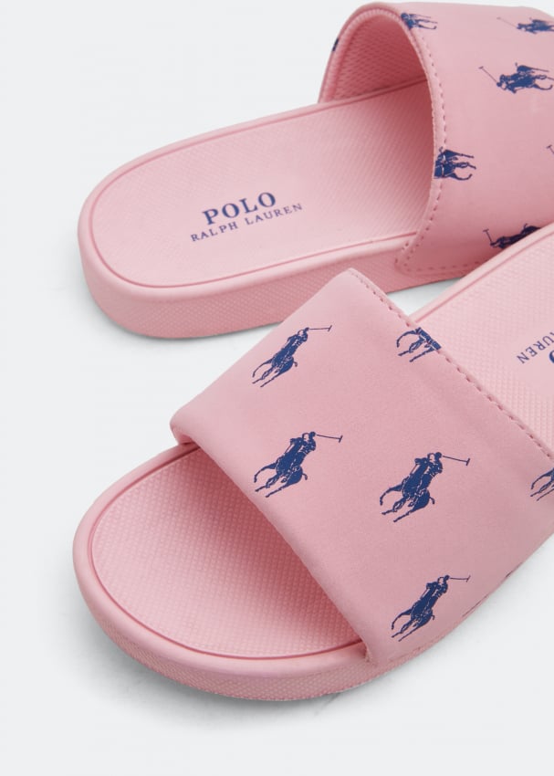 pink polo slides