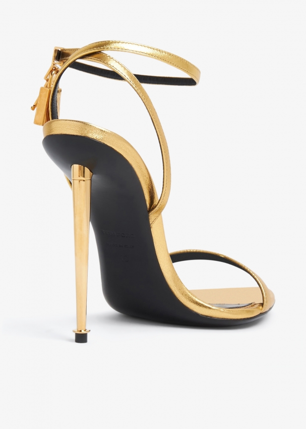 Tom Ford Padlock Naked Sandals For Women Gold In Ksa Level Shoes 1464