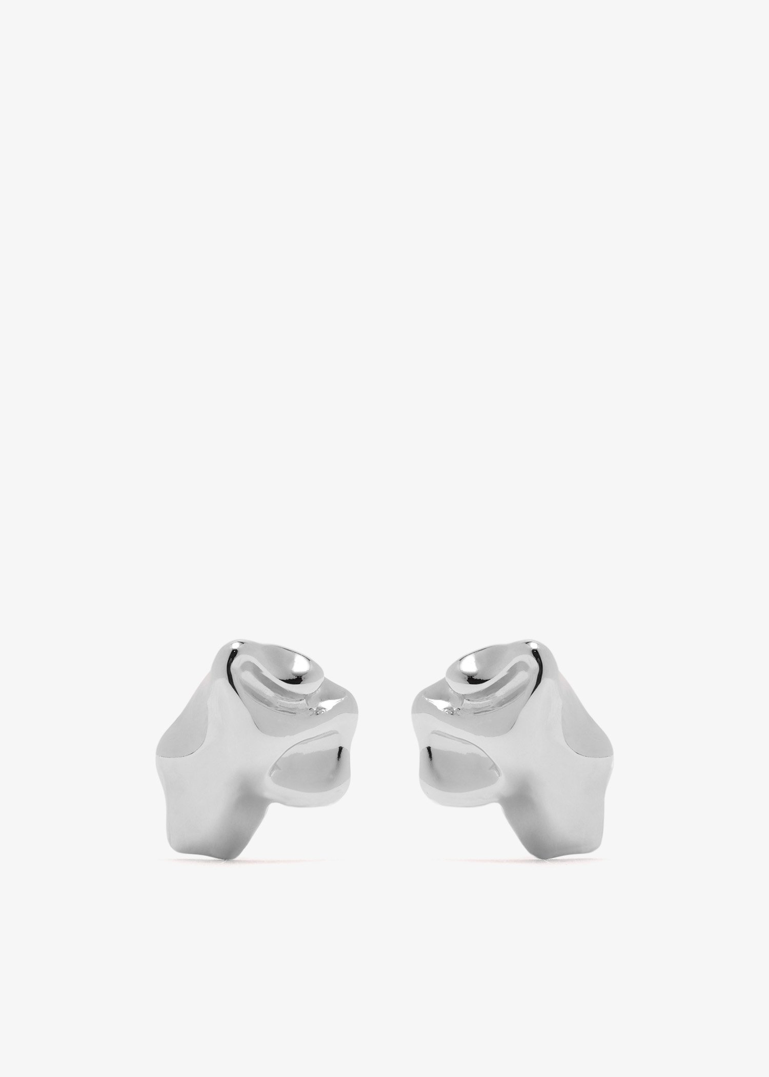 

Faïence earrings, Silver