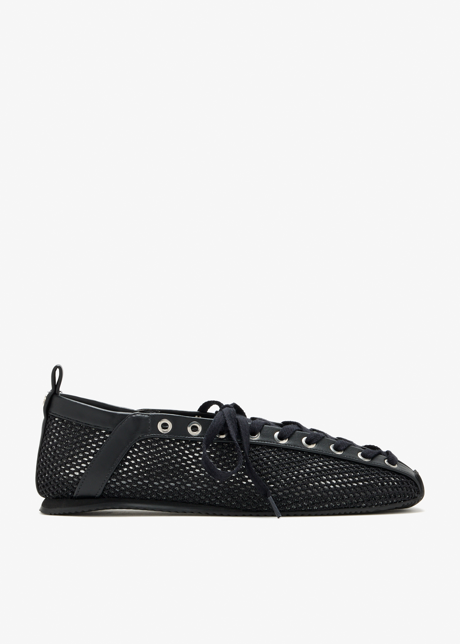 

Sporty mesh ballerinas, Black