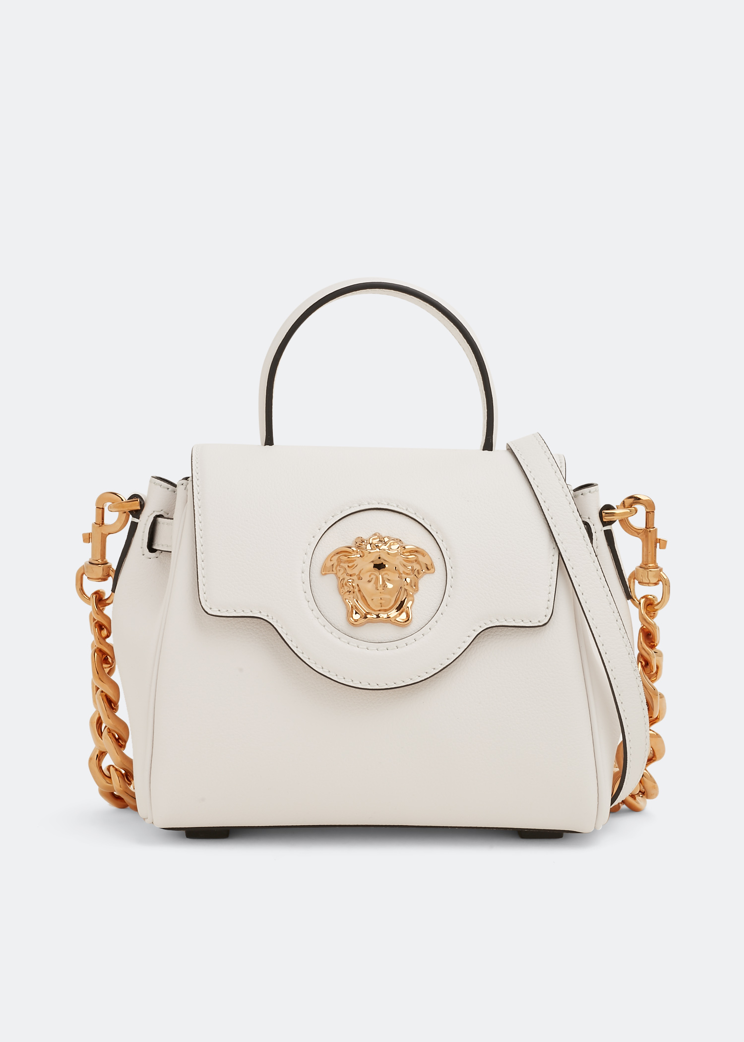 

La Medusa small top handle bag, White