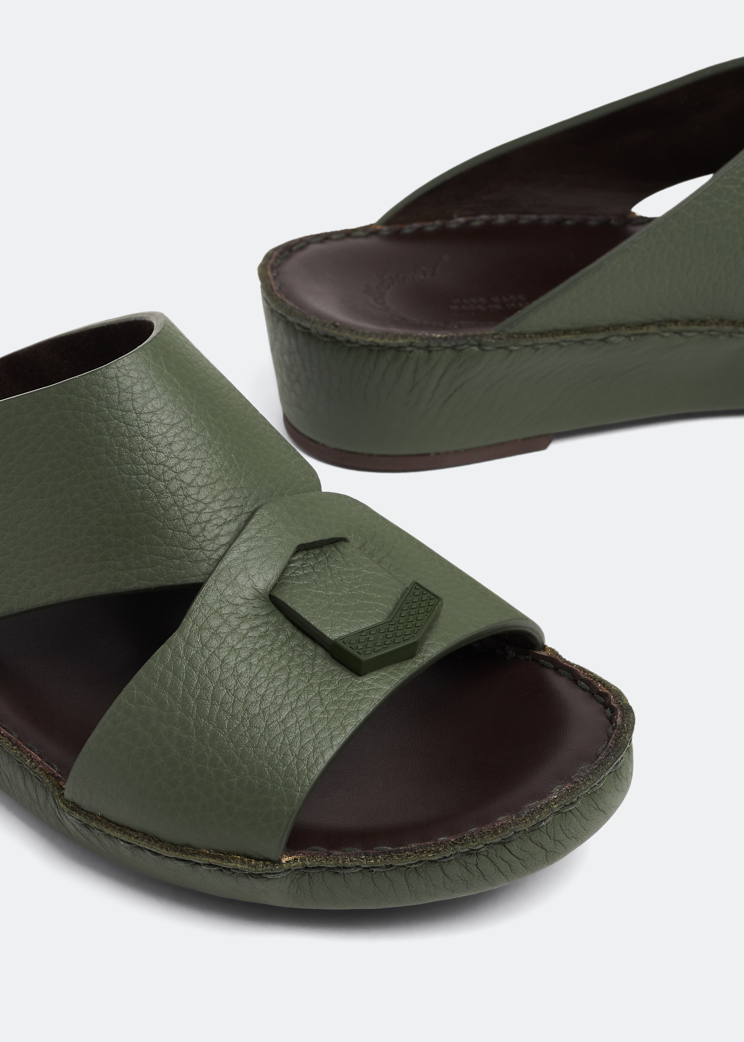 

Piega sandals, Green