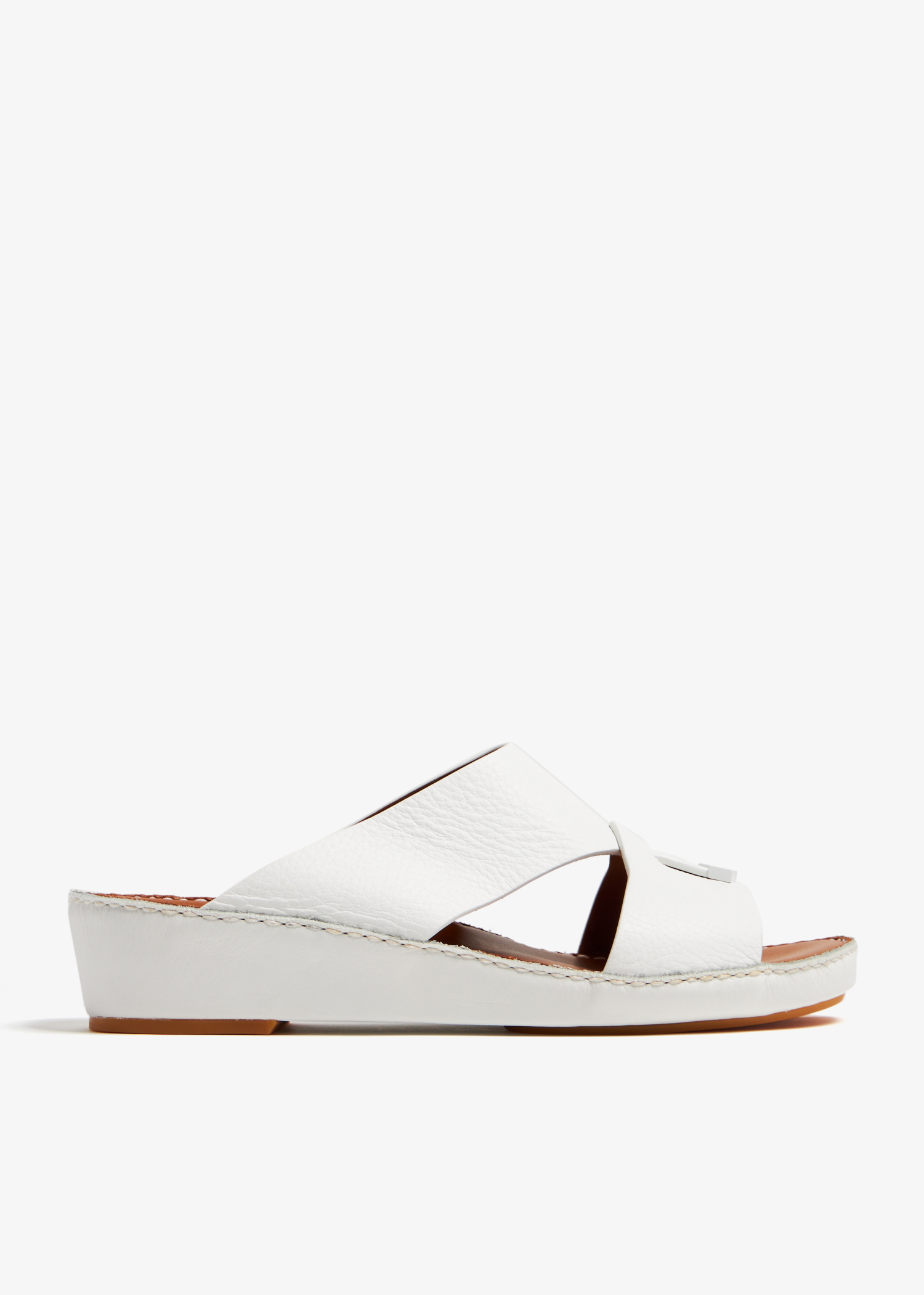 

Piega sandals, White