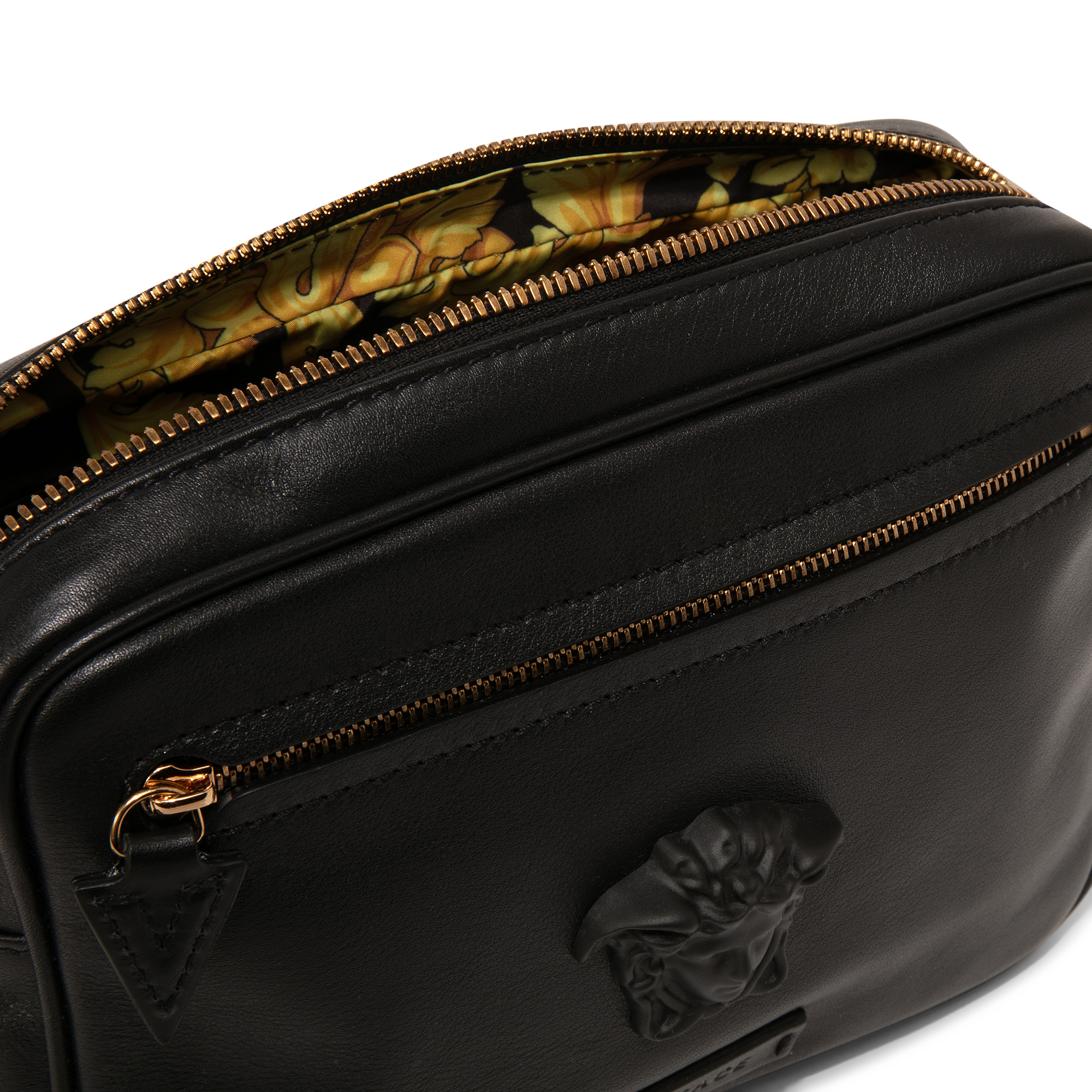 

La Medusa leather belt bag, Black