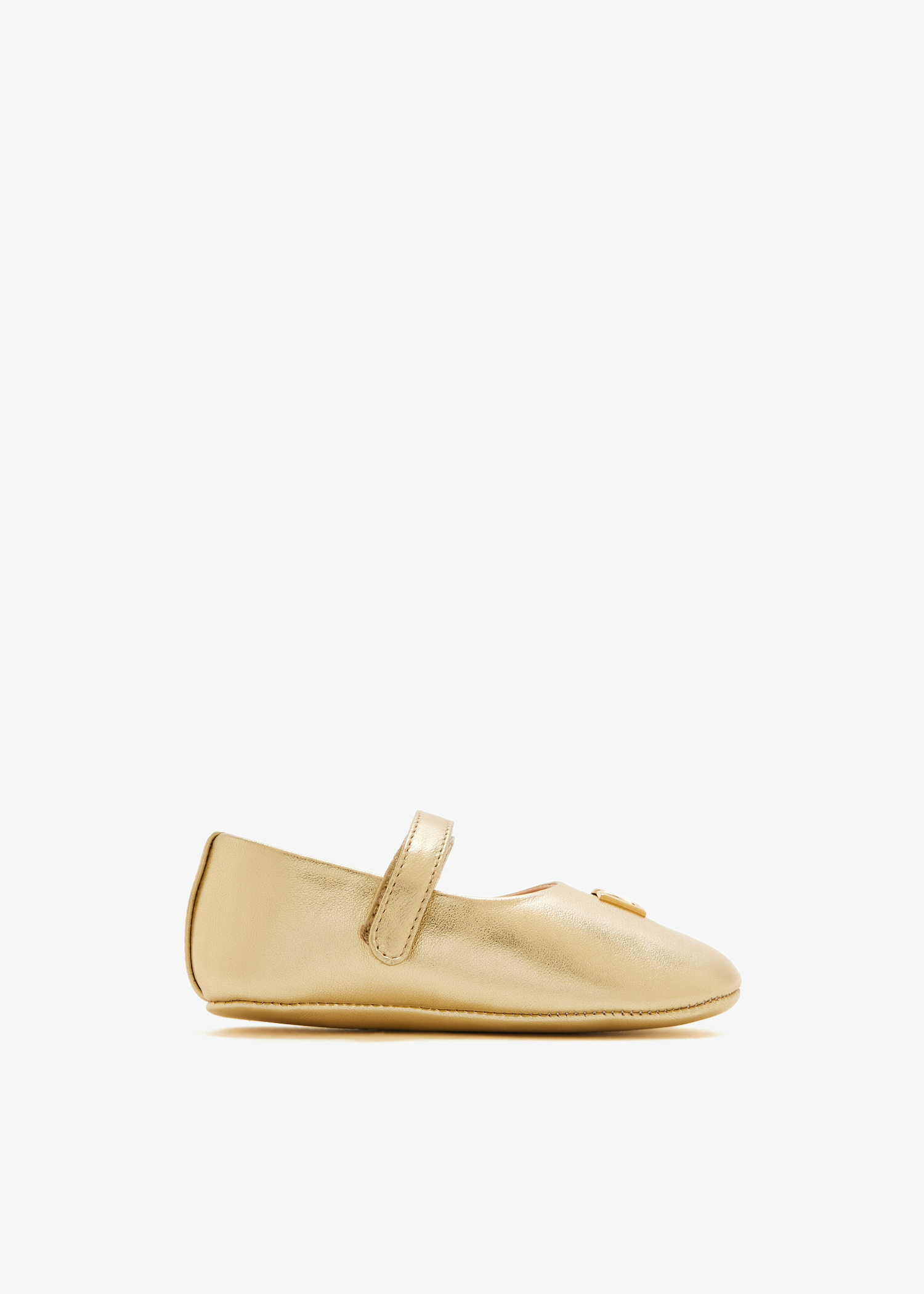 

DG logo ballerinas, Gold