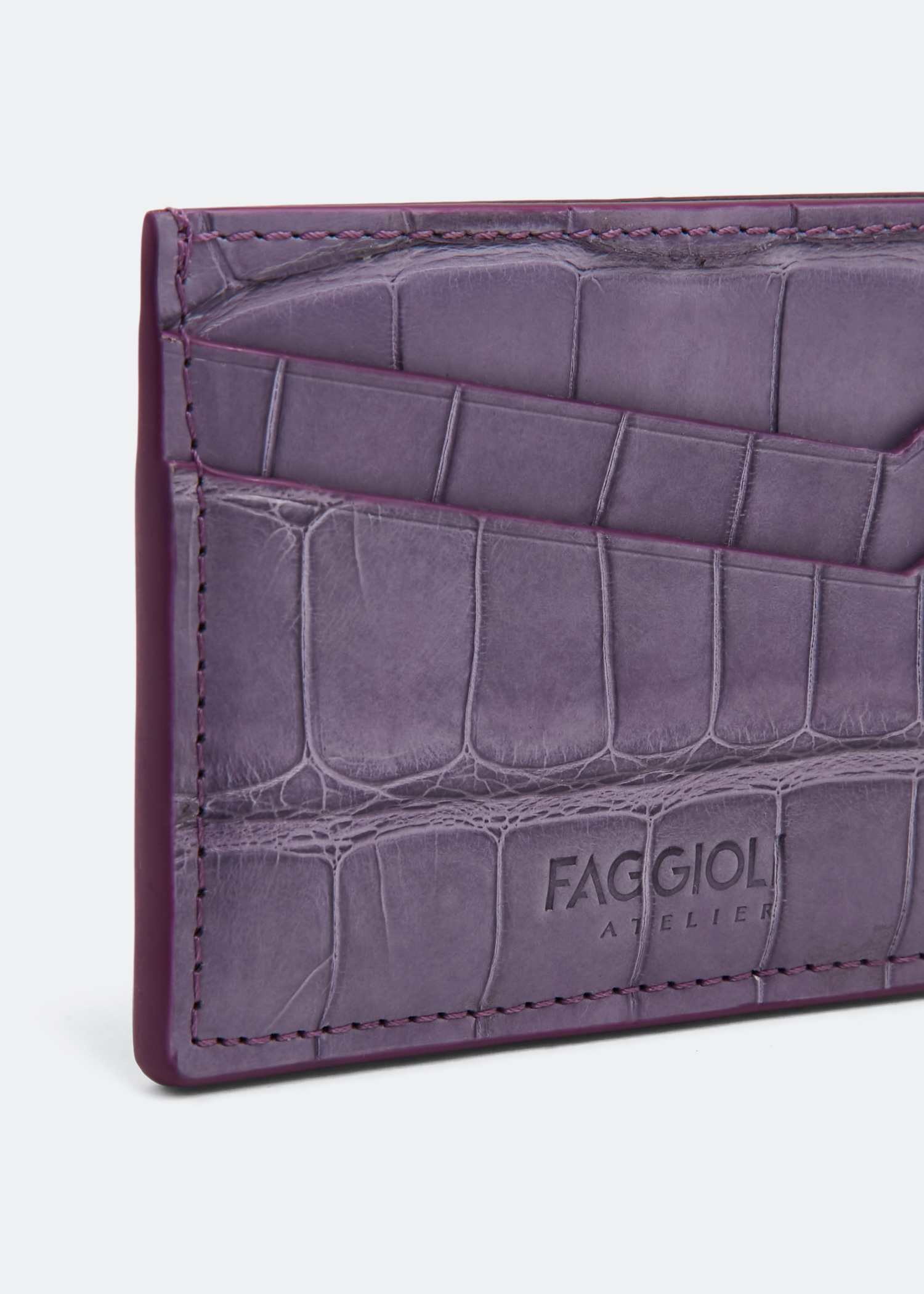 

Linate double card holder, Purple