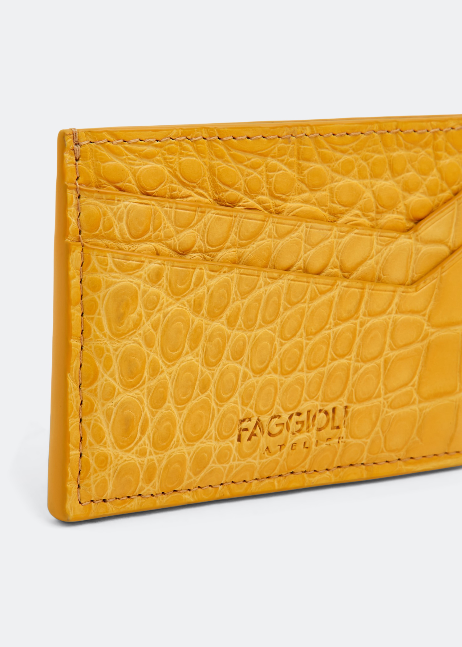 

Linate double card holder, Yellow