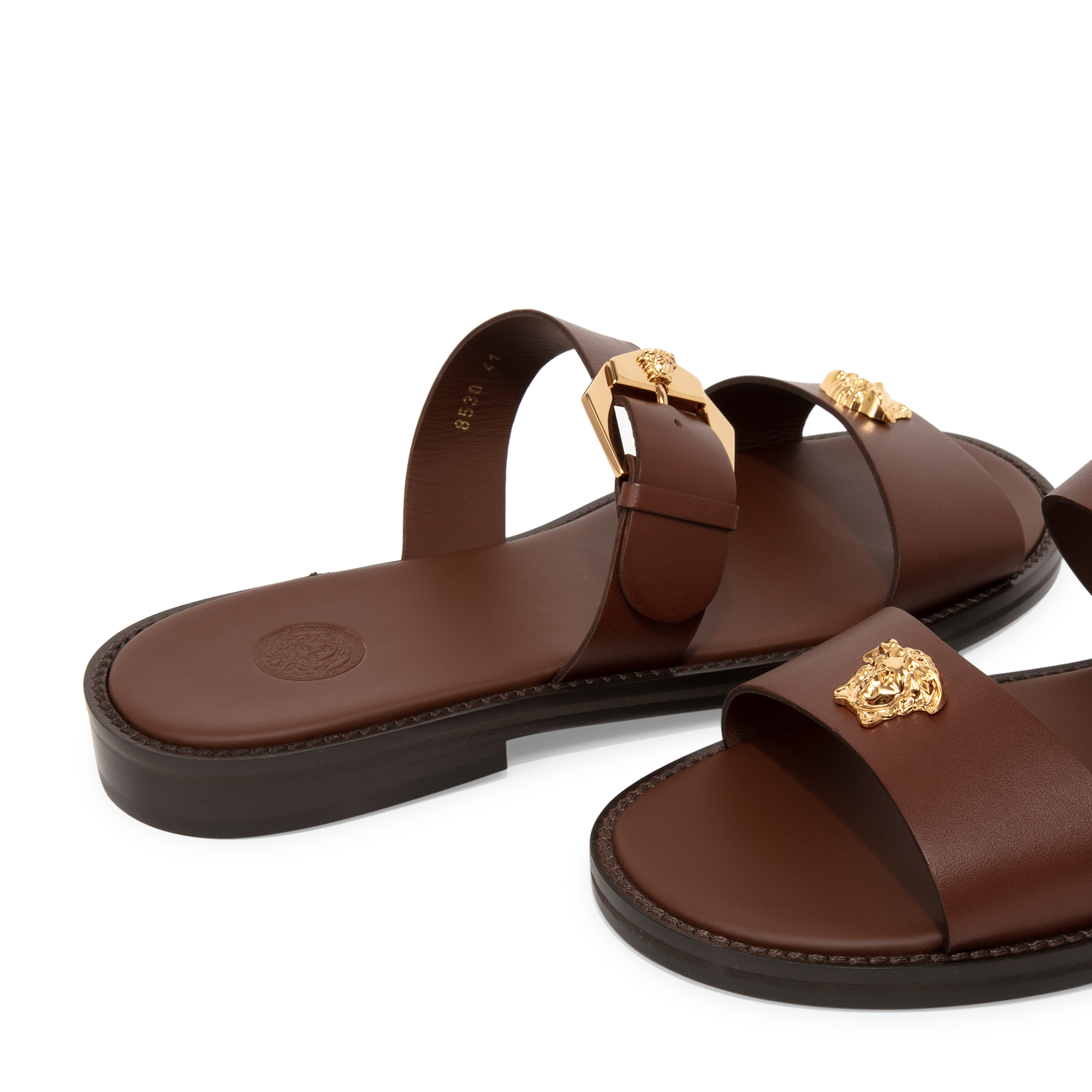 

La Medusa leather sandals, Brown
