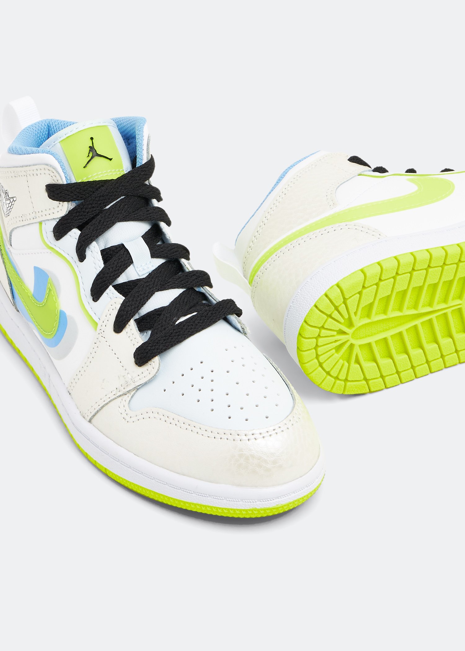 

Air Jordan 1 Mid 'Warped Swoosh' sneakers, White