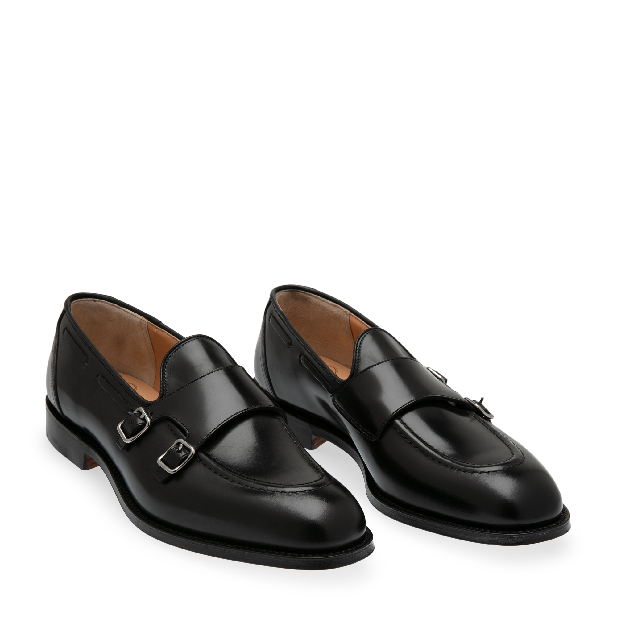

Clatford monk-strap shoes, Black
