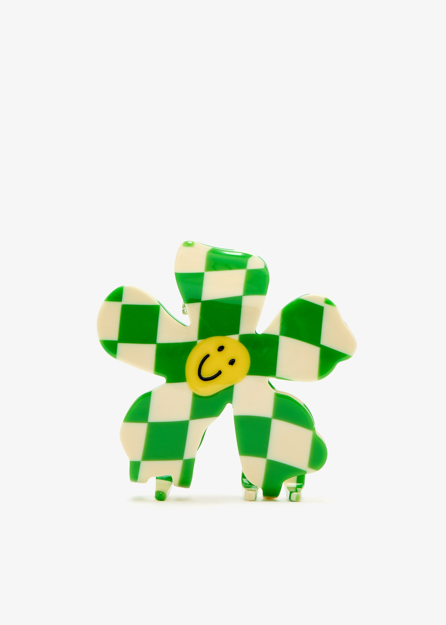 

Daisy hair claw clip, Green