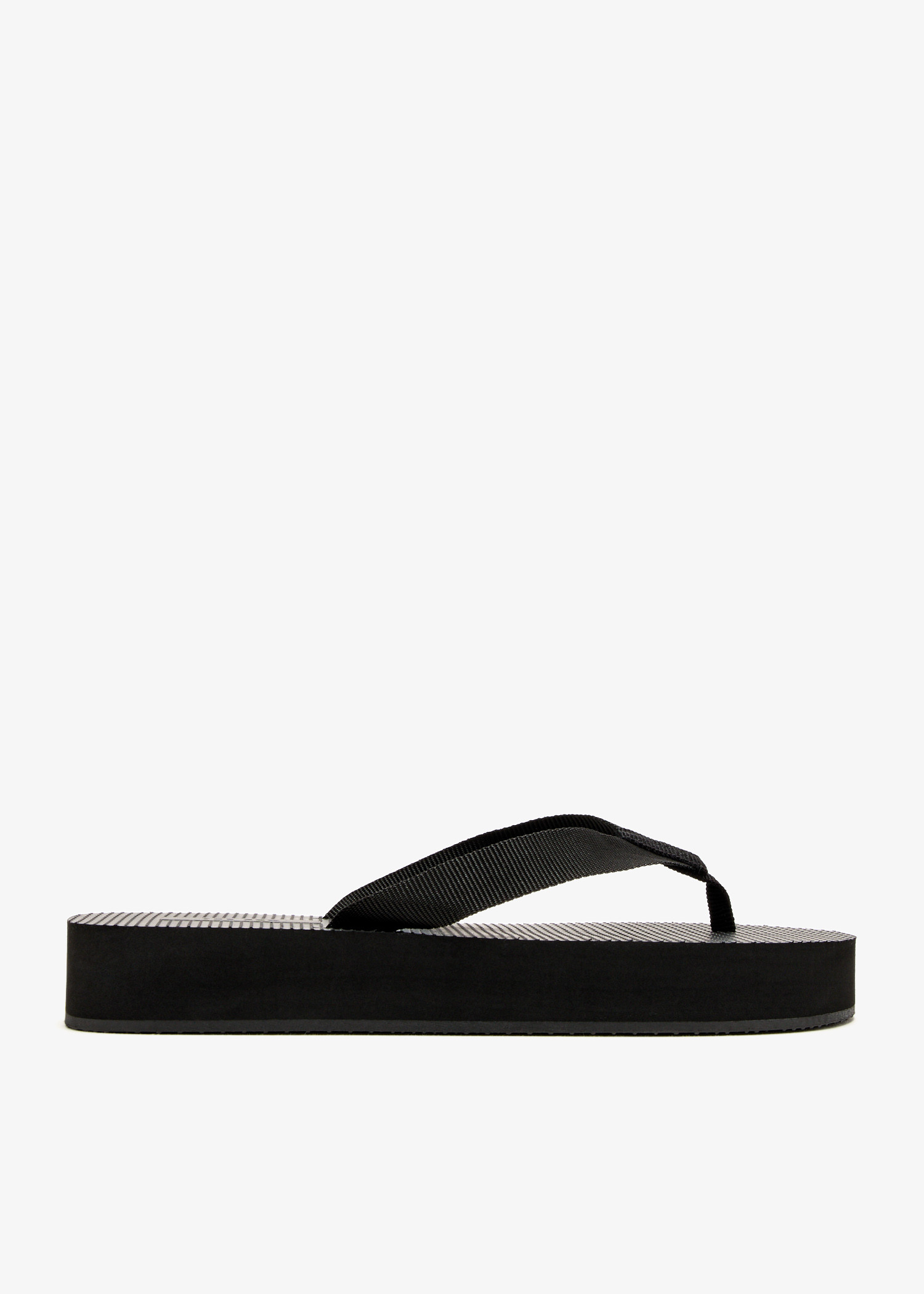 

Dune flatform flip flops, Black