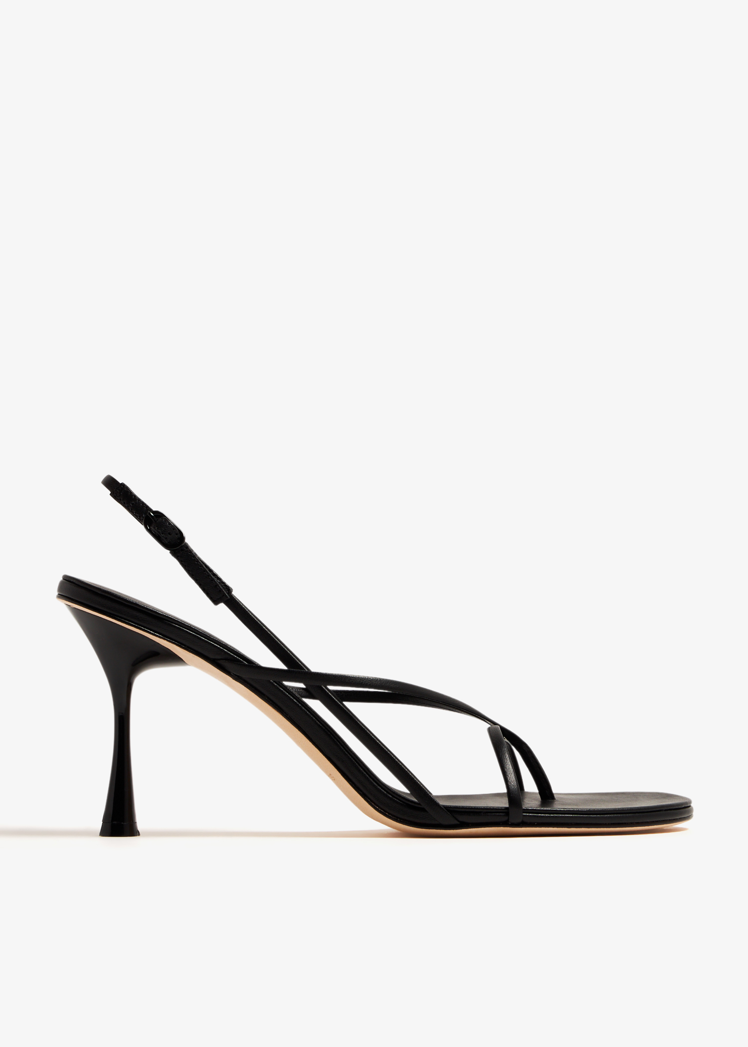 

Wishbone 90 heel sandals, Black