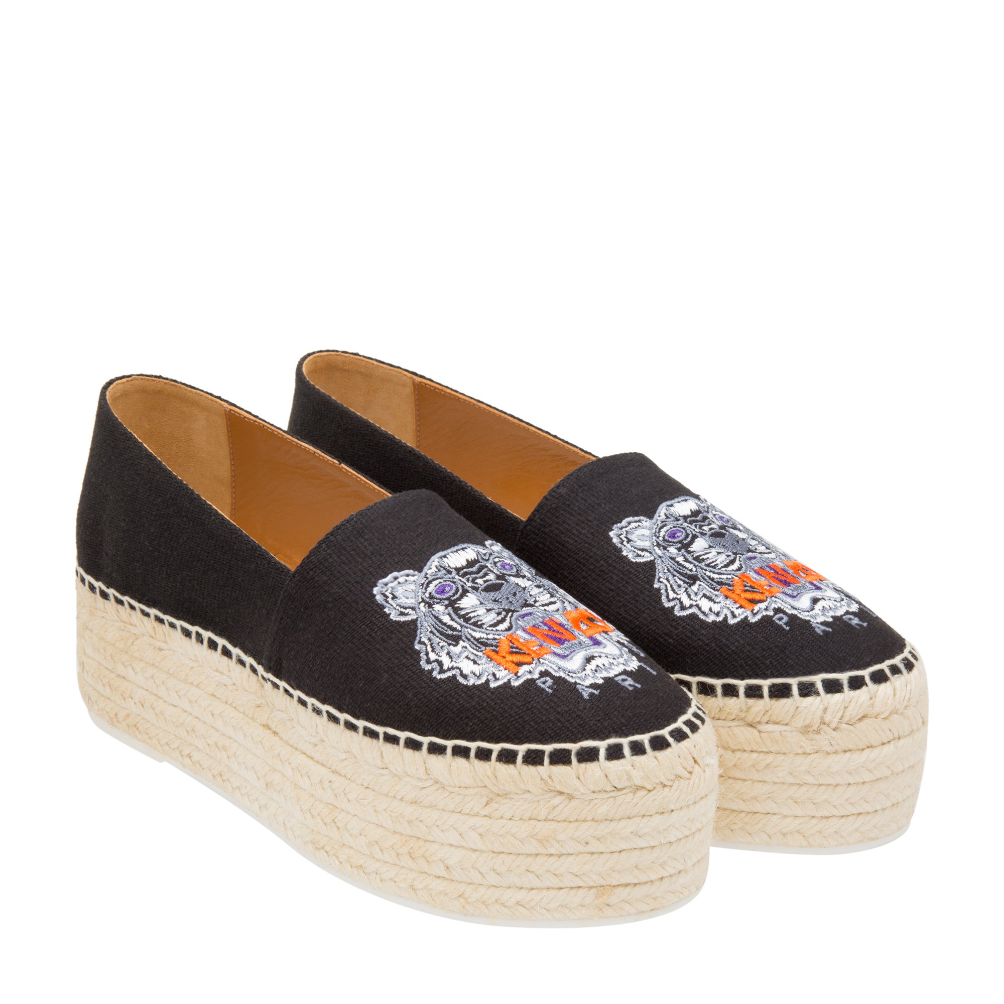 

Tiger espadrilles, Black