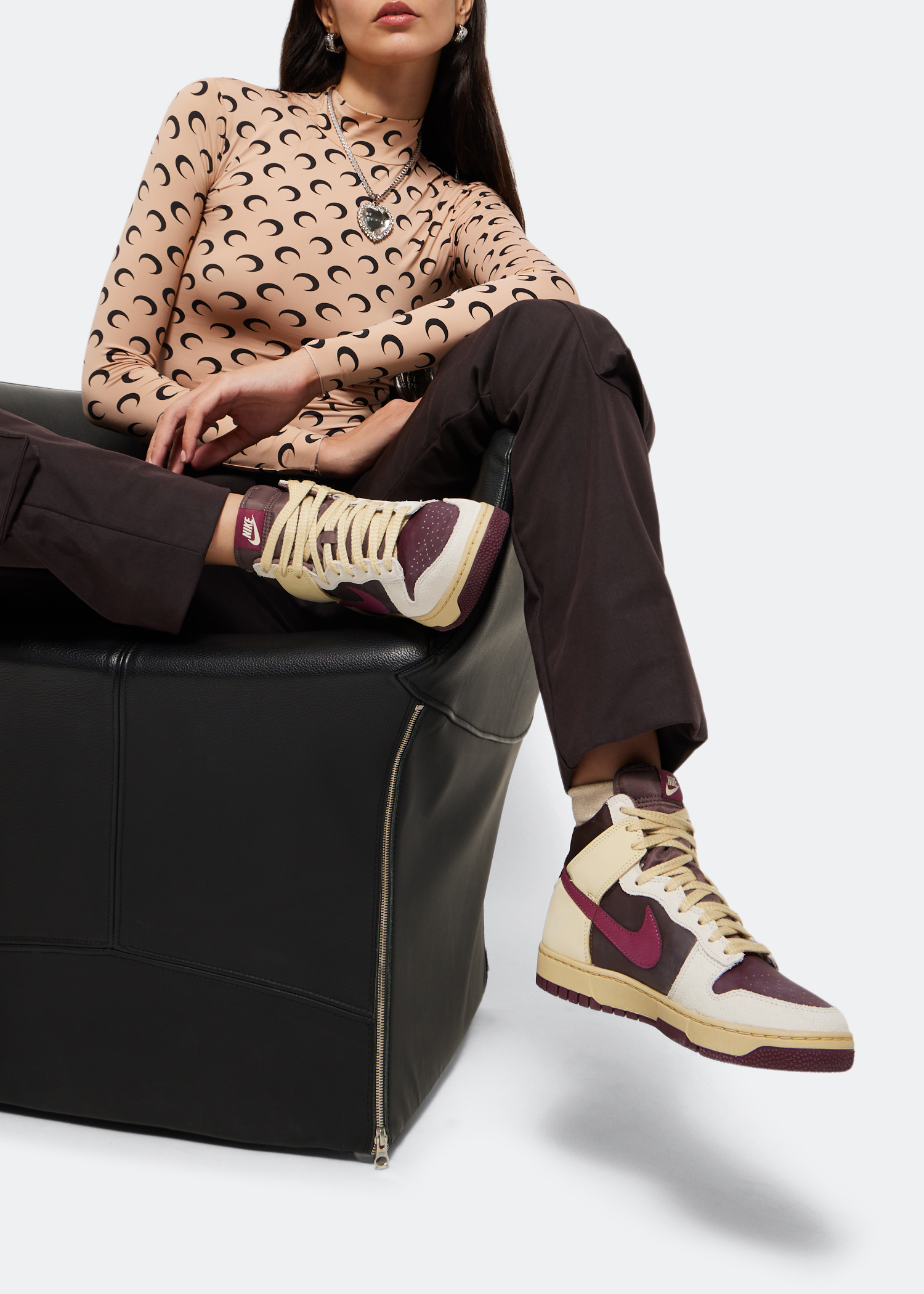 

Dunk High 1985 'Alabaster' sneakers, Burgundy