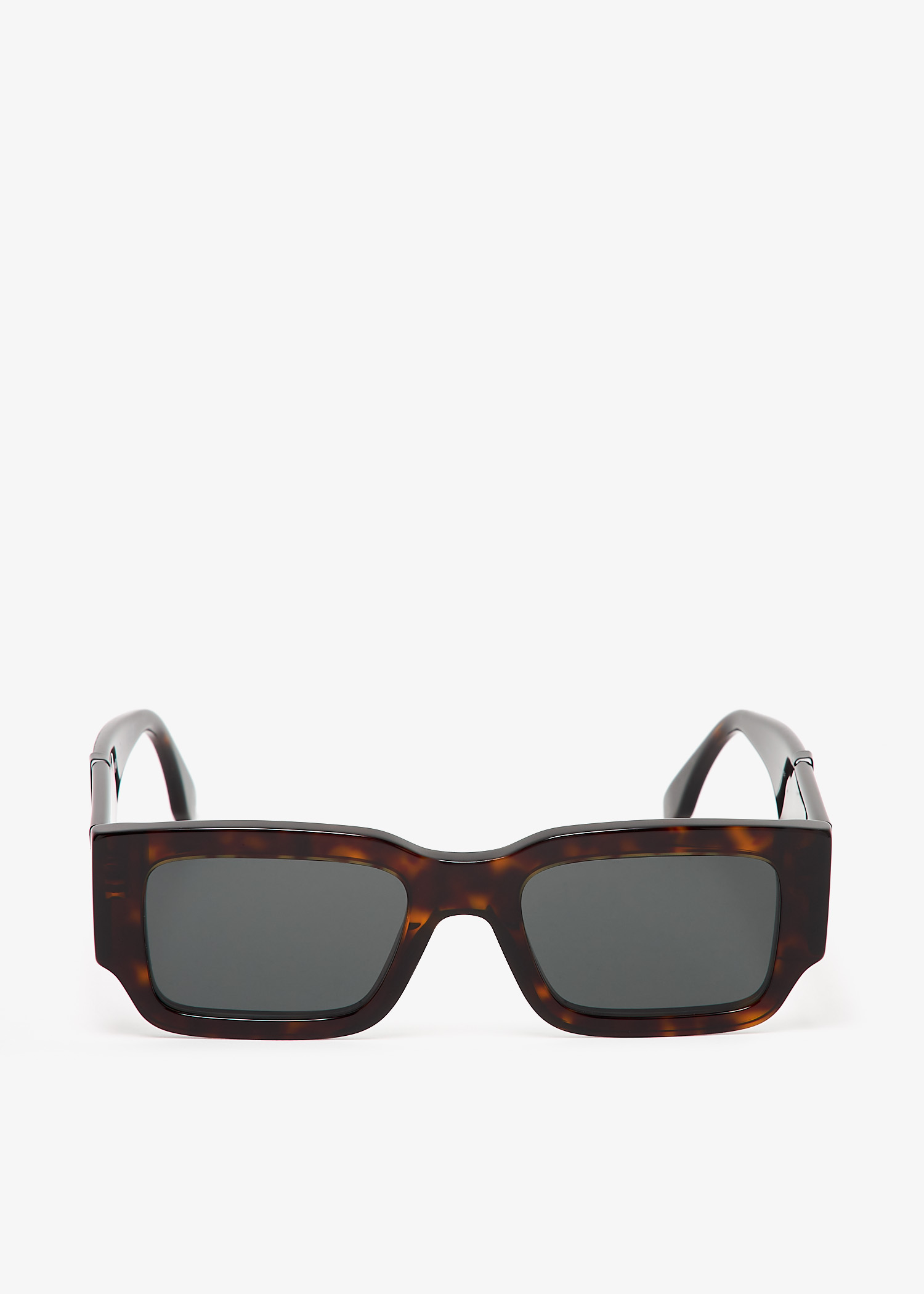 

FENDI Diagonal rectangular sunglasses, Brown