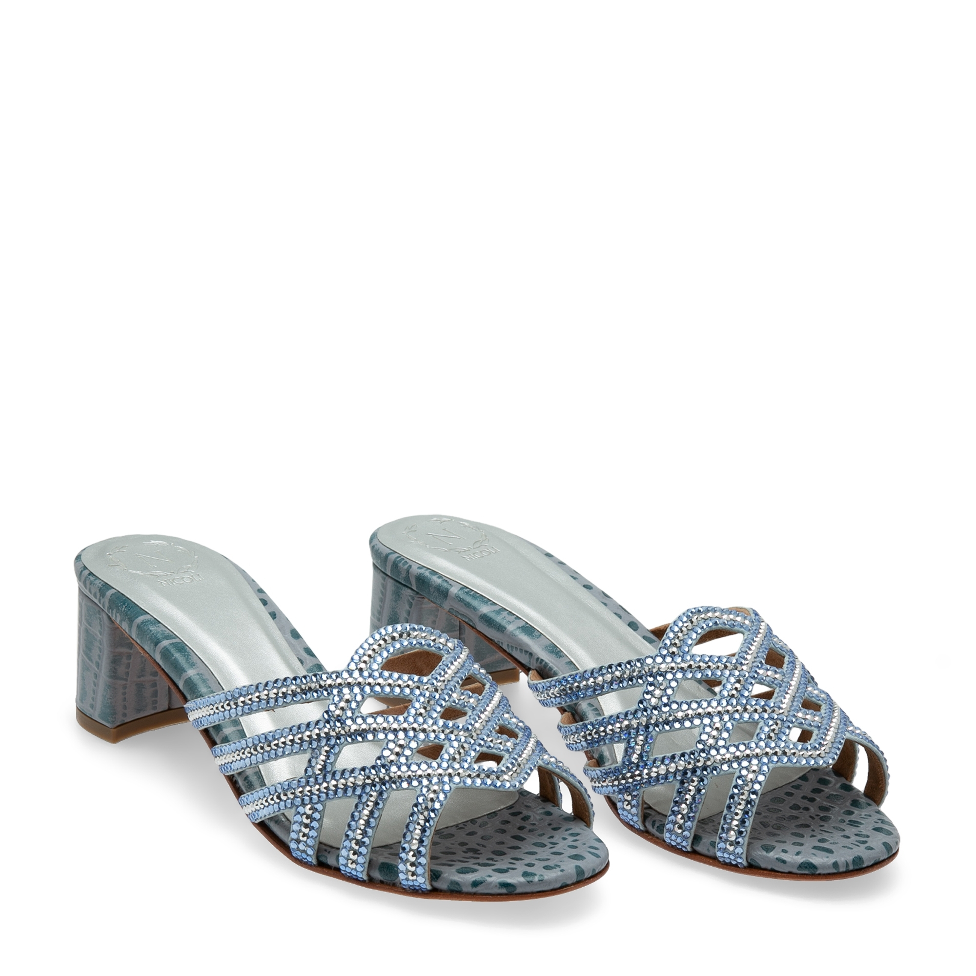 

Fealty sandals, Blue