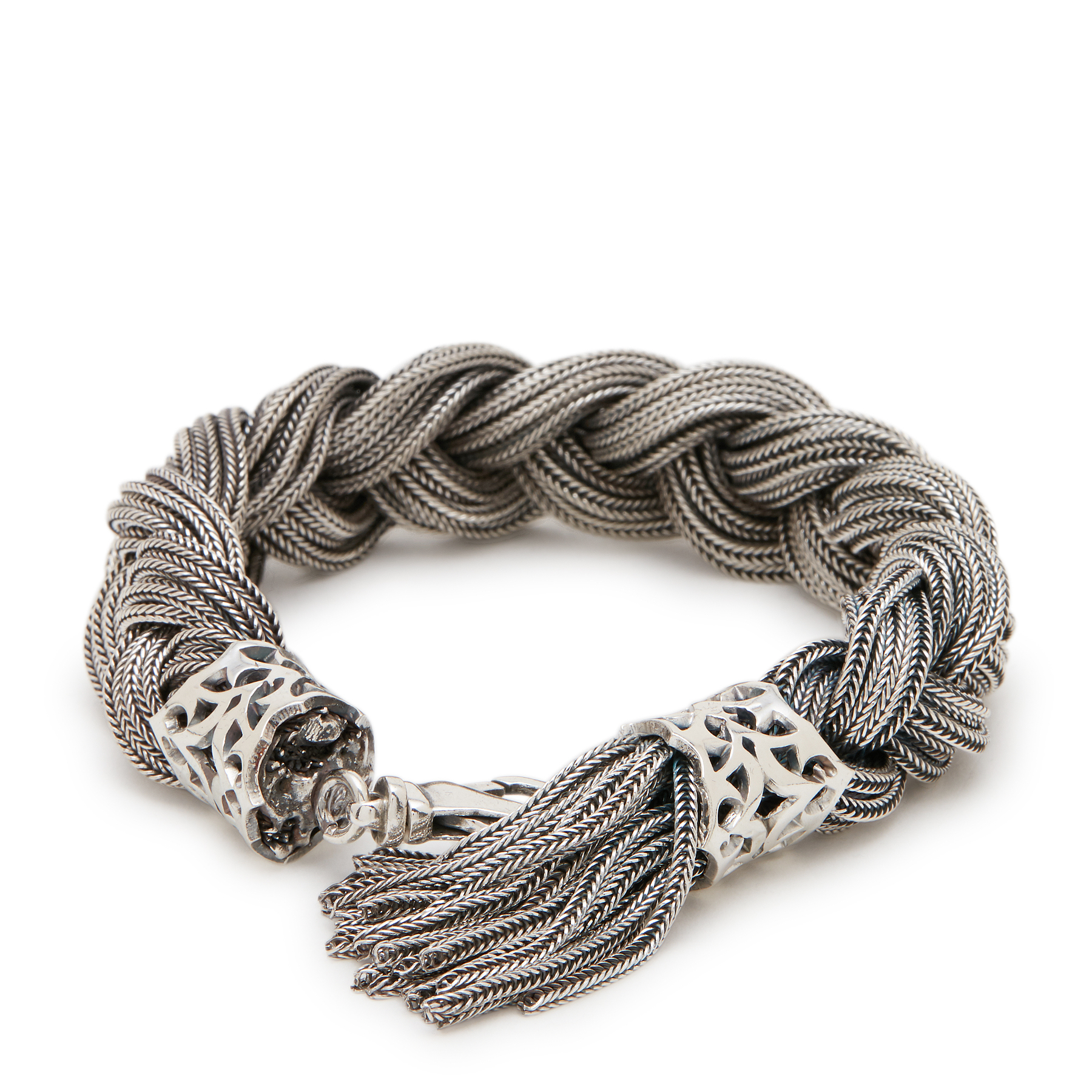 

Braided sterling silver bracelet