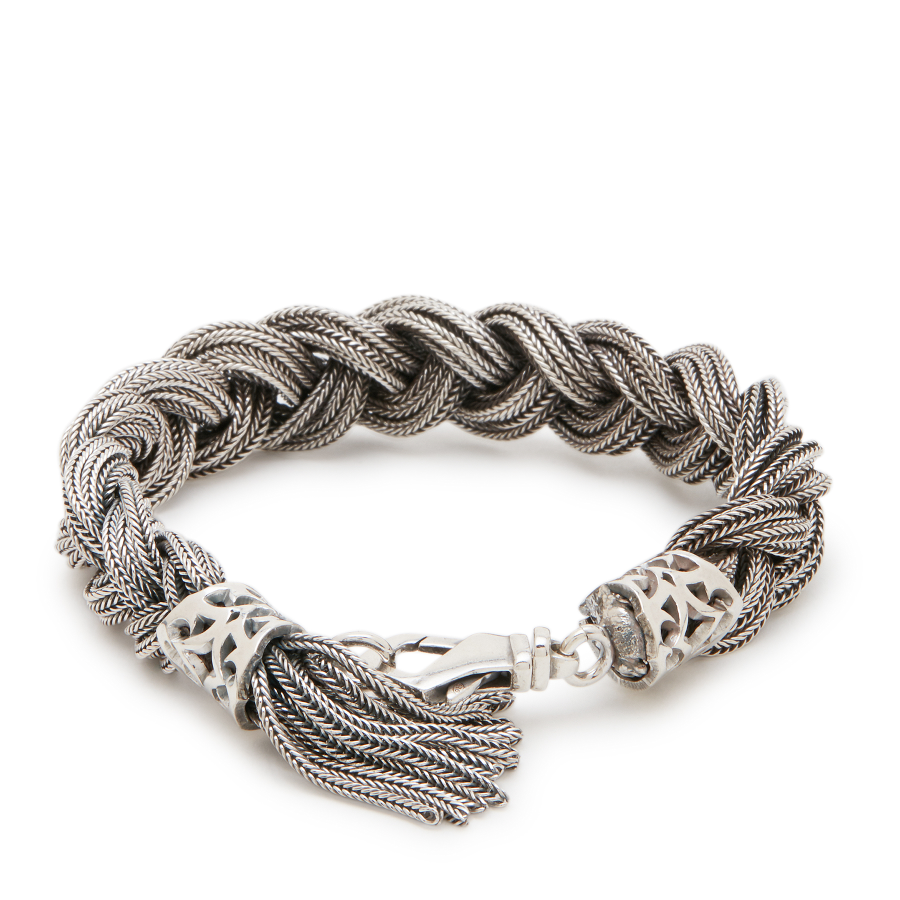 

Braided sterling silver bracelet