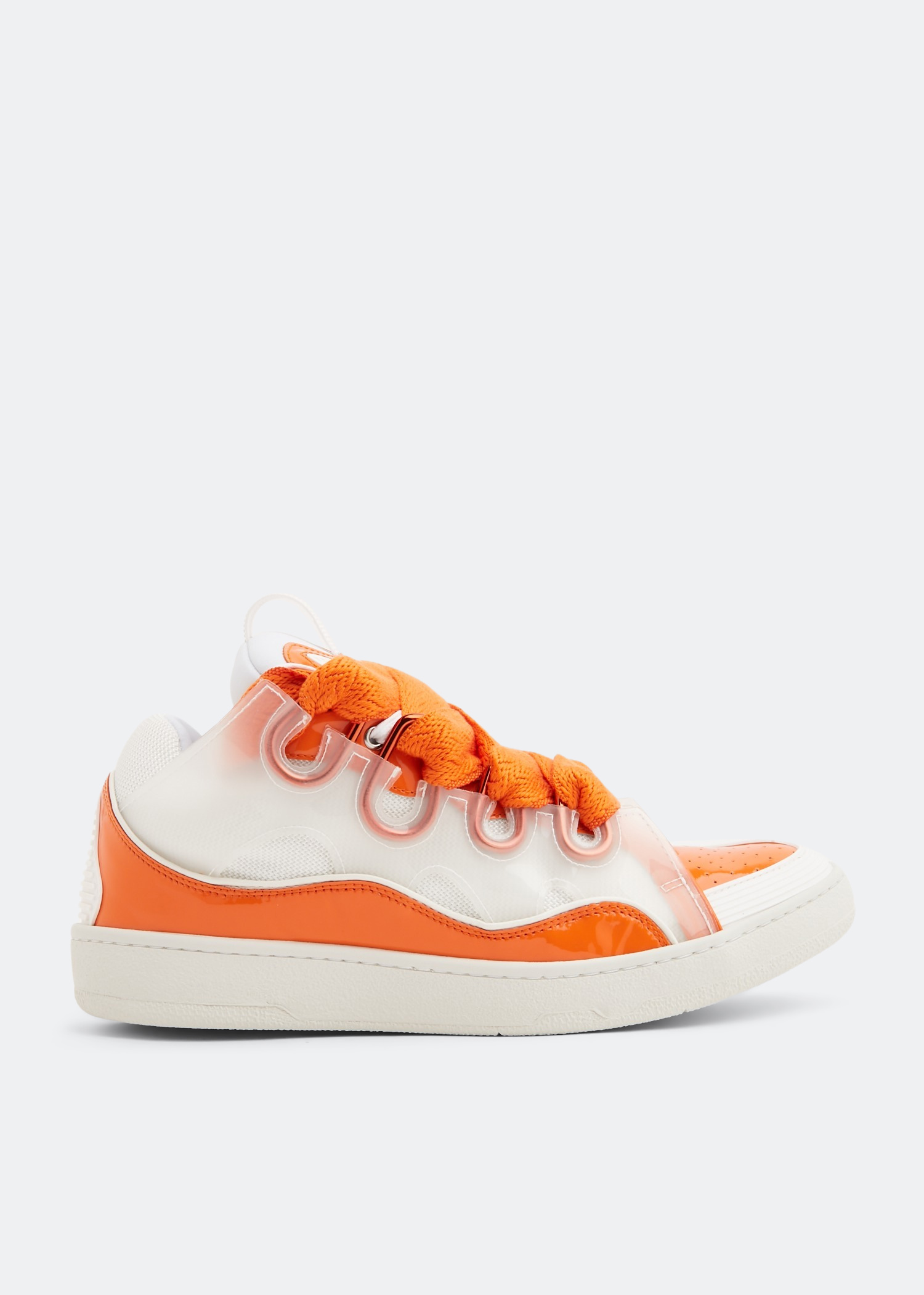 

Curb leather sneakers, White