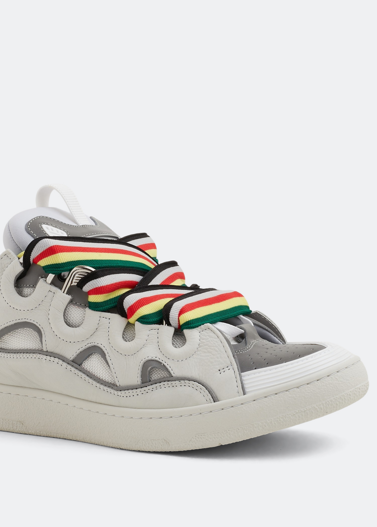 

Curb leather sneakers, White