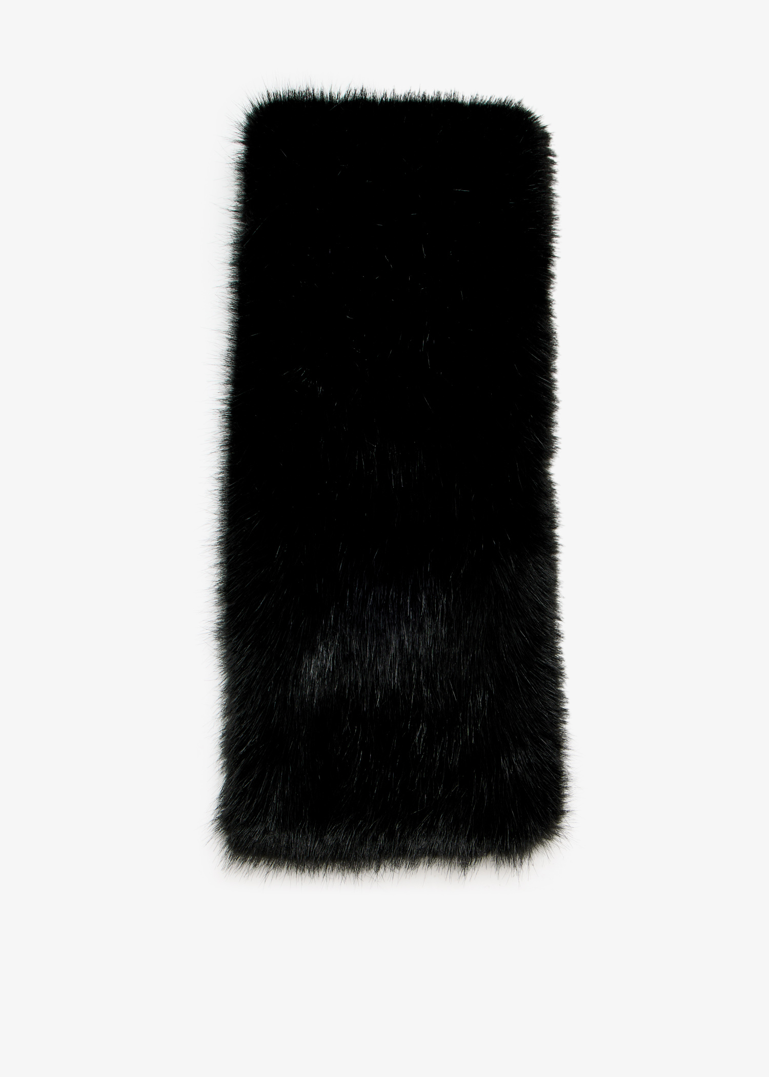 

Faux fur muff, Black