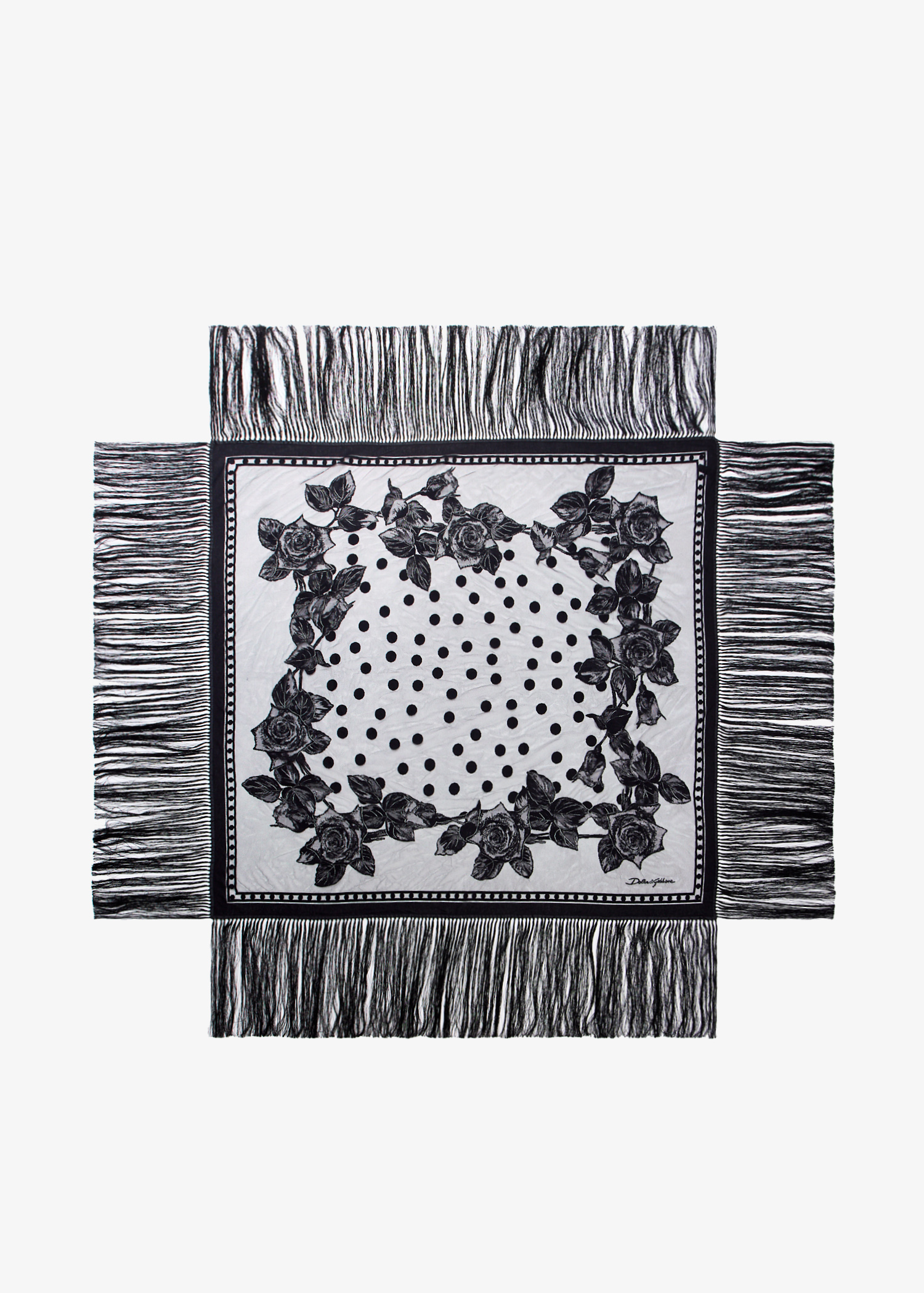 

Fringe shawl, Printed