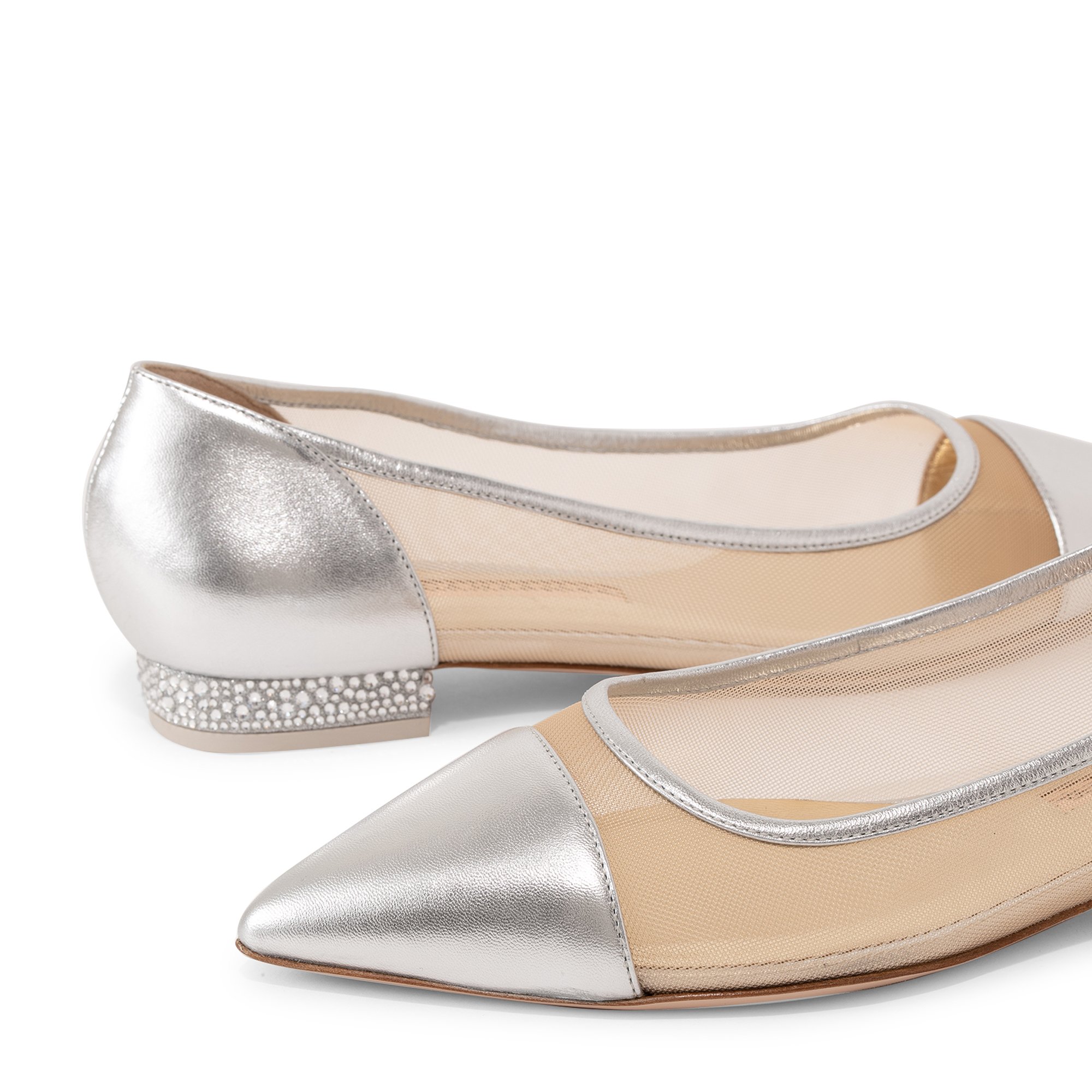 

Jasmine ballet flats, Silver