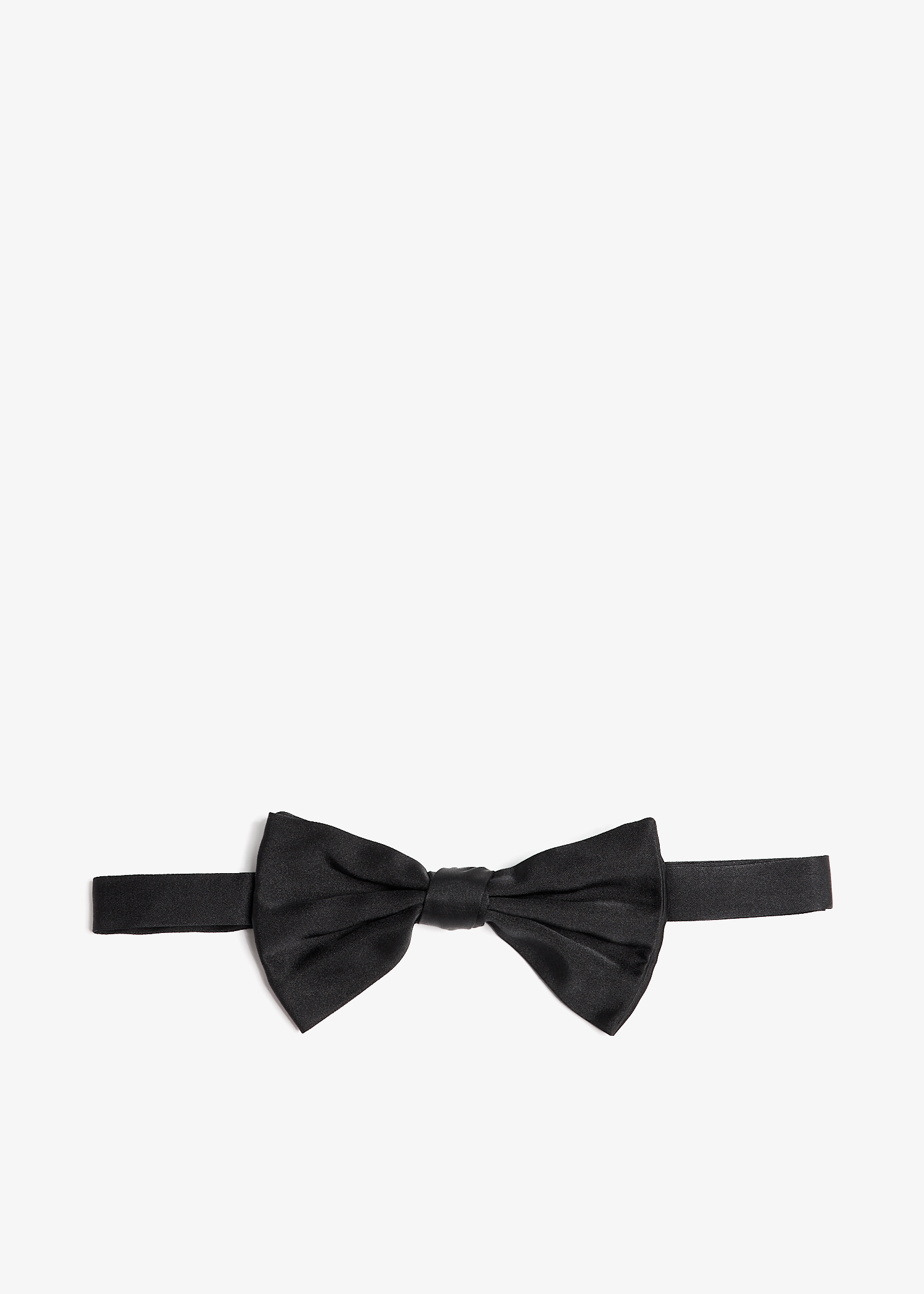 

Silk satin bow tie, Black