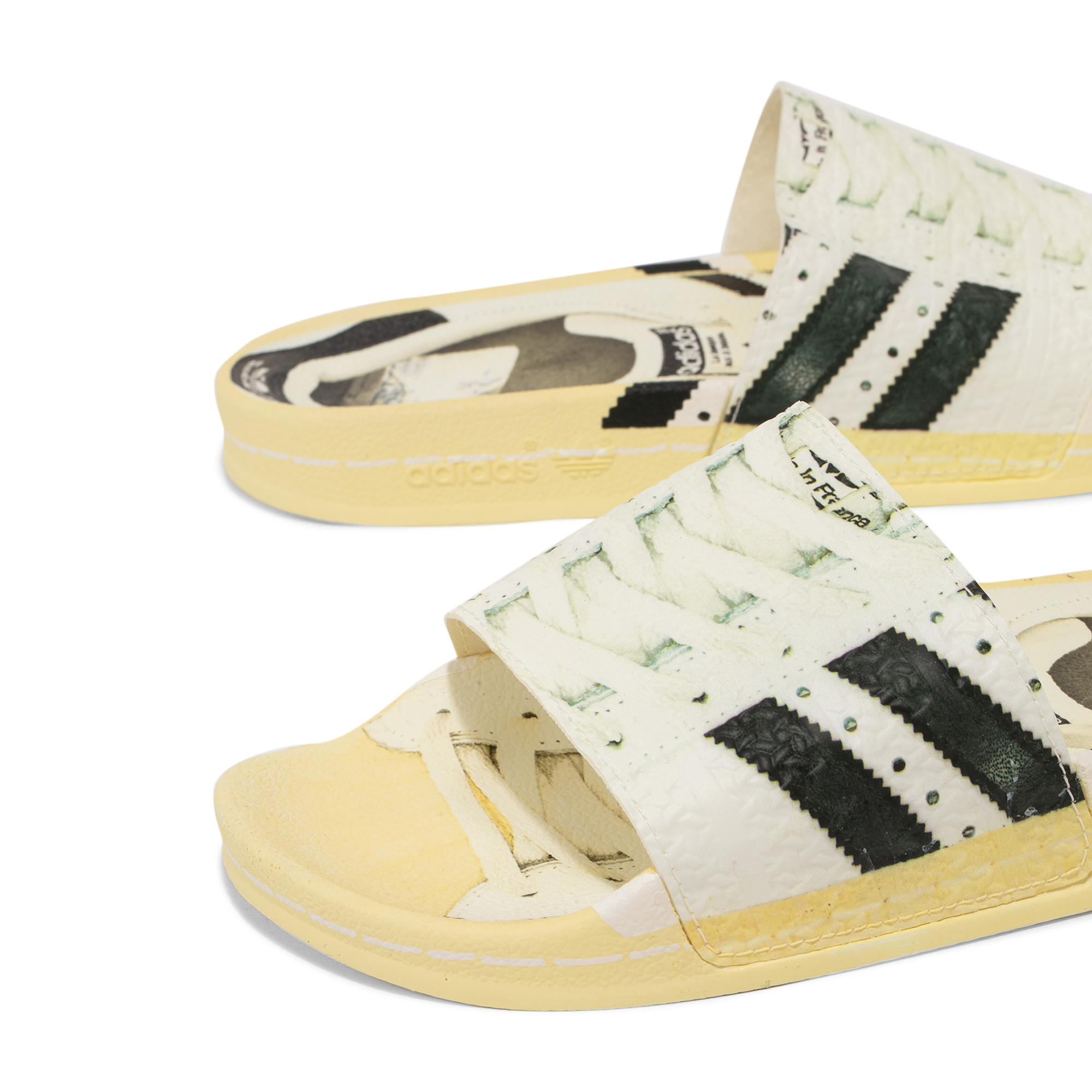 

Adilette Superstar slides, White