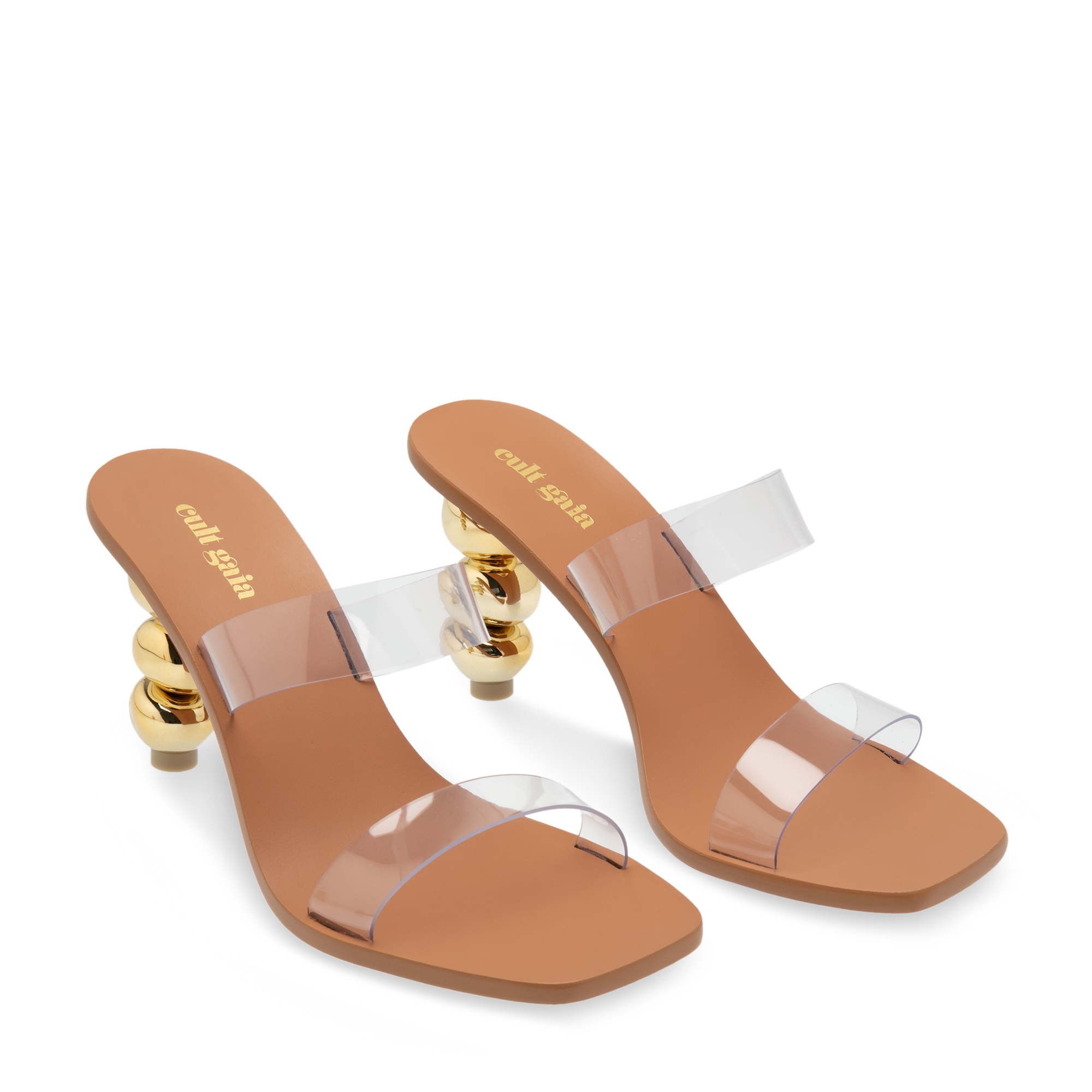 

Meta sandals, Gold