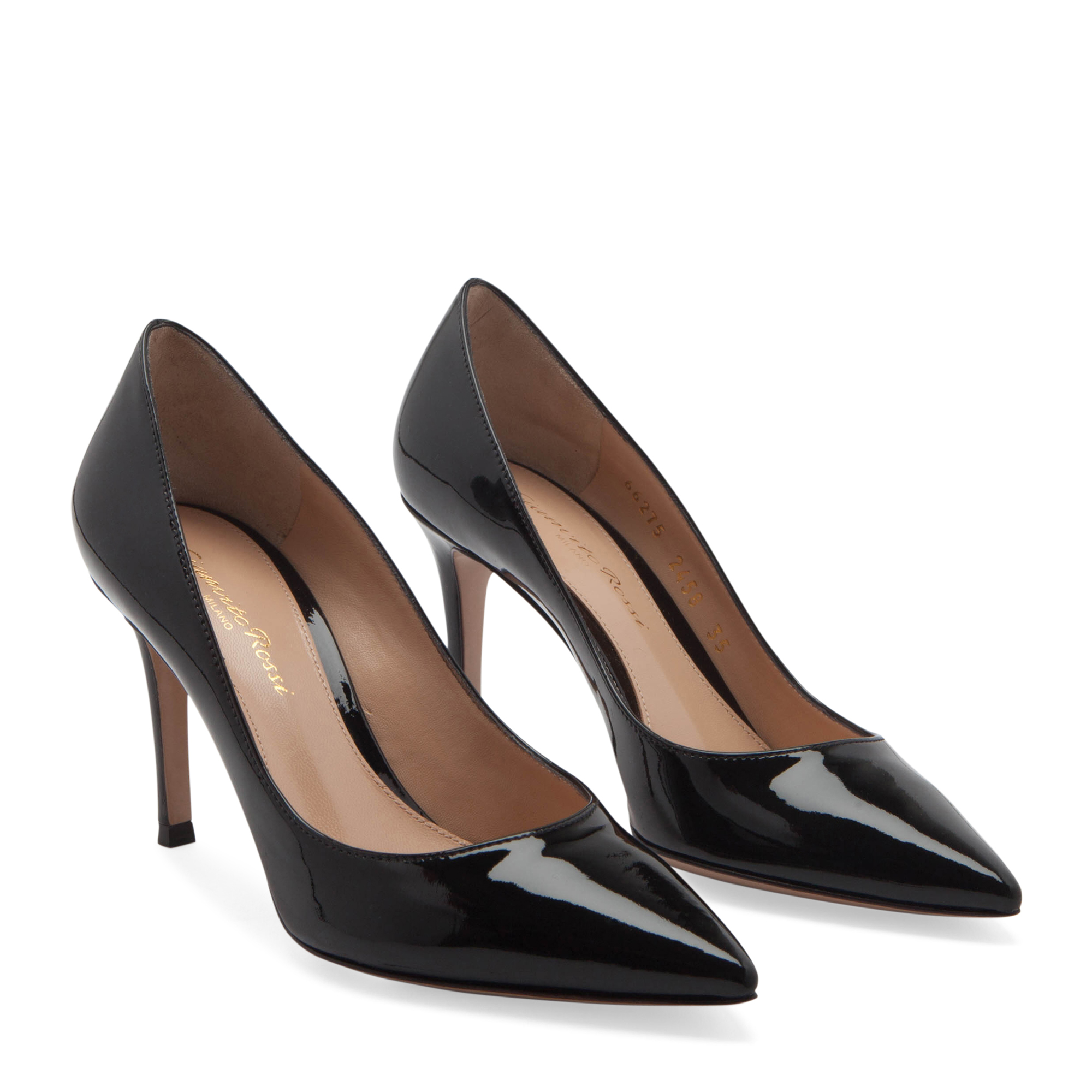 

Patent leather pumps, Black