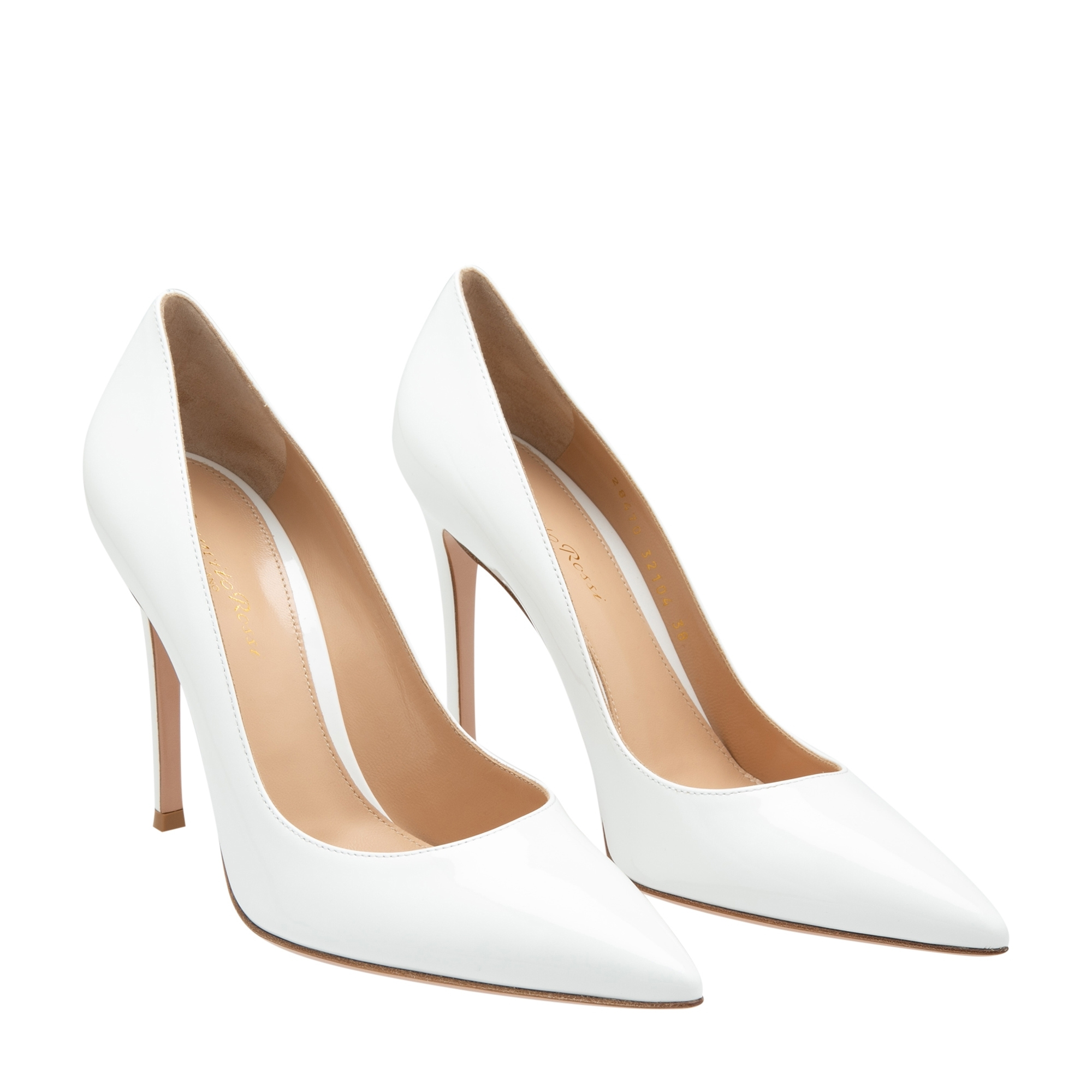 

Gianvito patent leather pumps, White