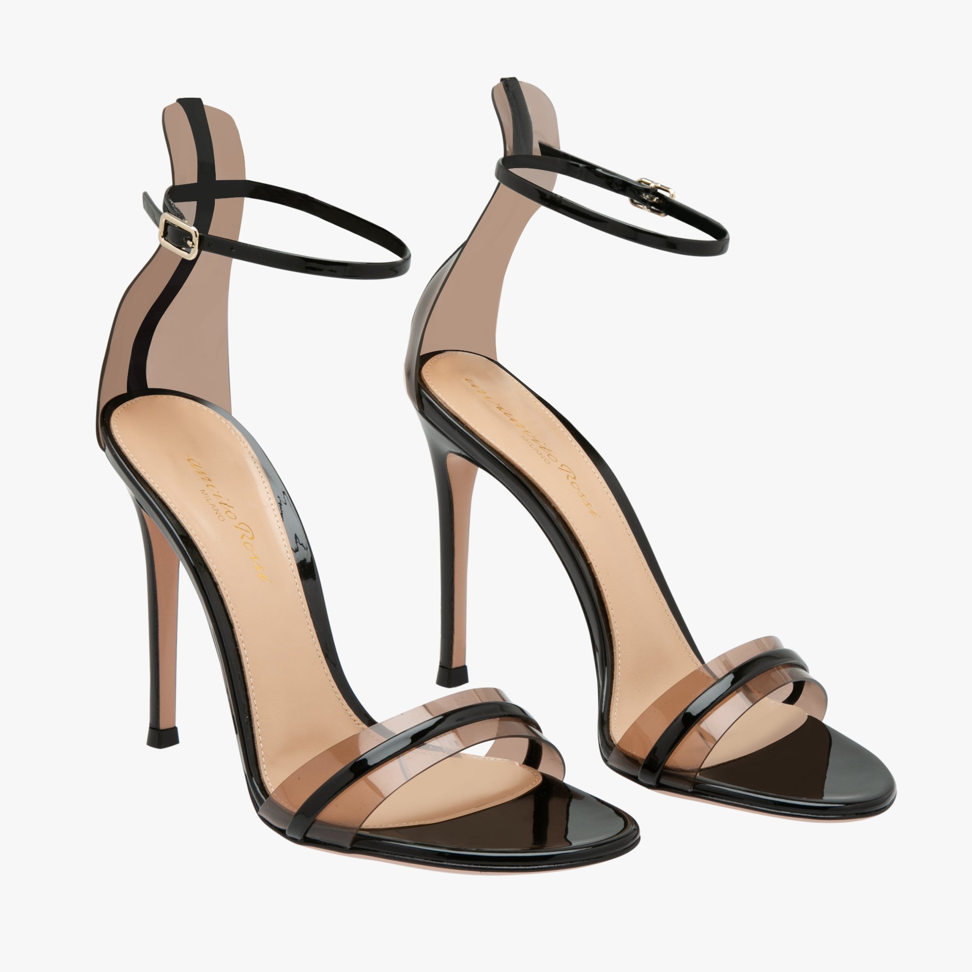 

G String sandals, Black