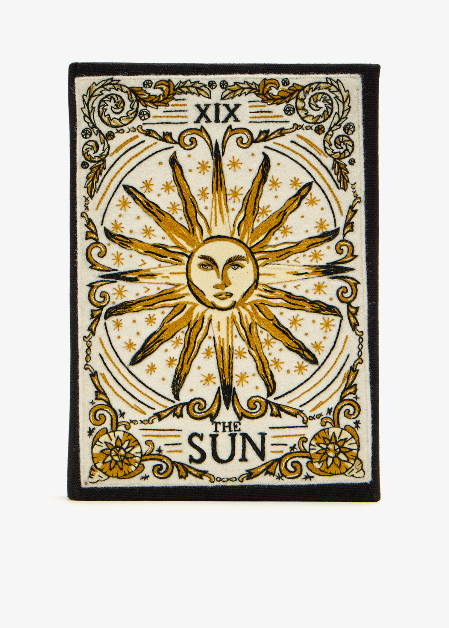 

The Sun XIX book clutch, White