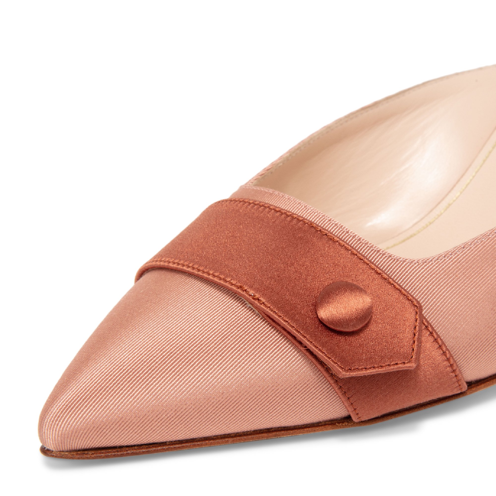

Button detail mules, Pink