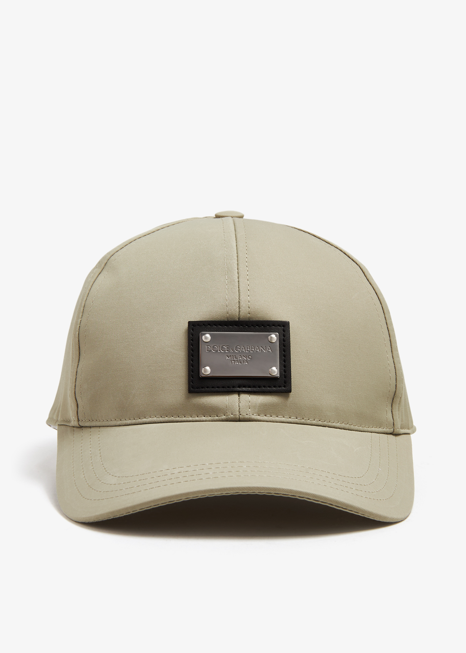 

Cotton gabardine baseball cap, Green